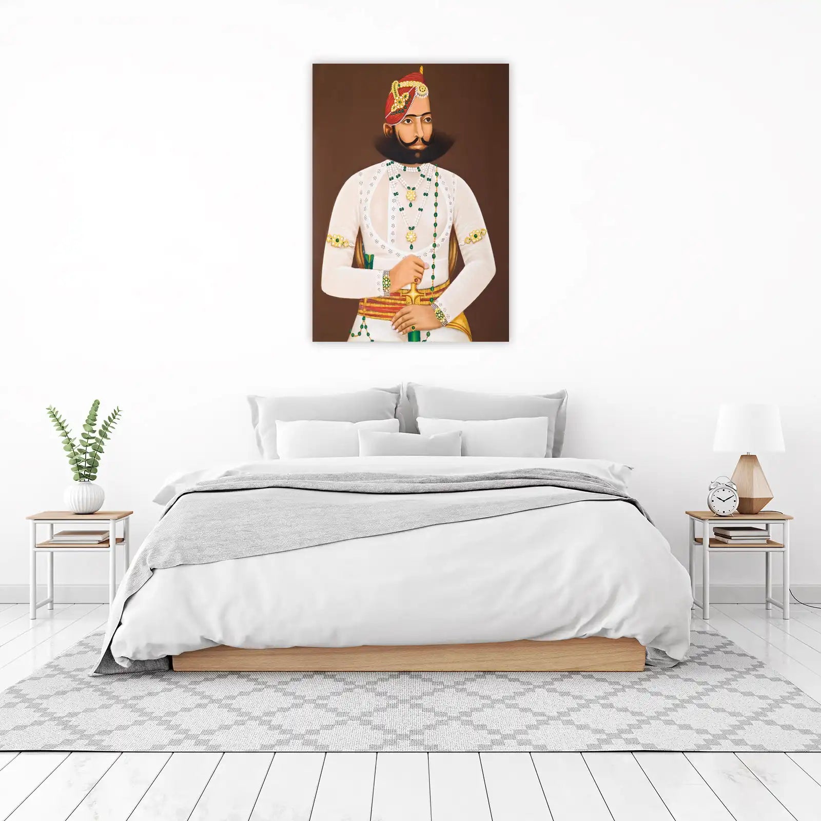 Majestic Indian Royal Portrait Wall Art
