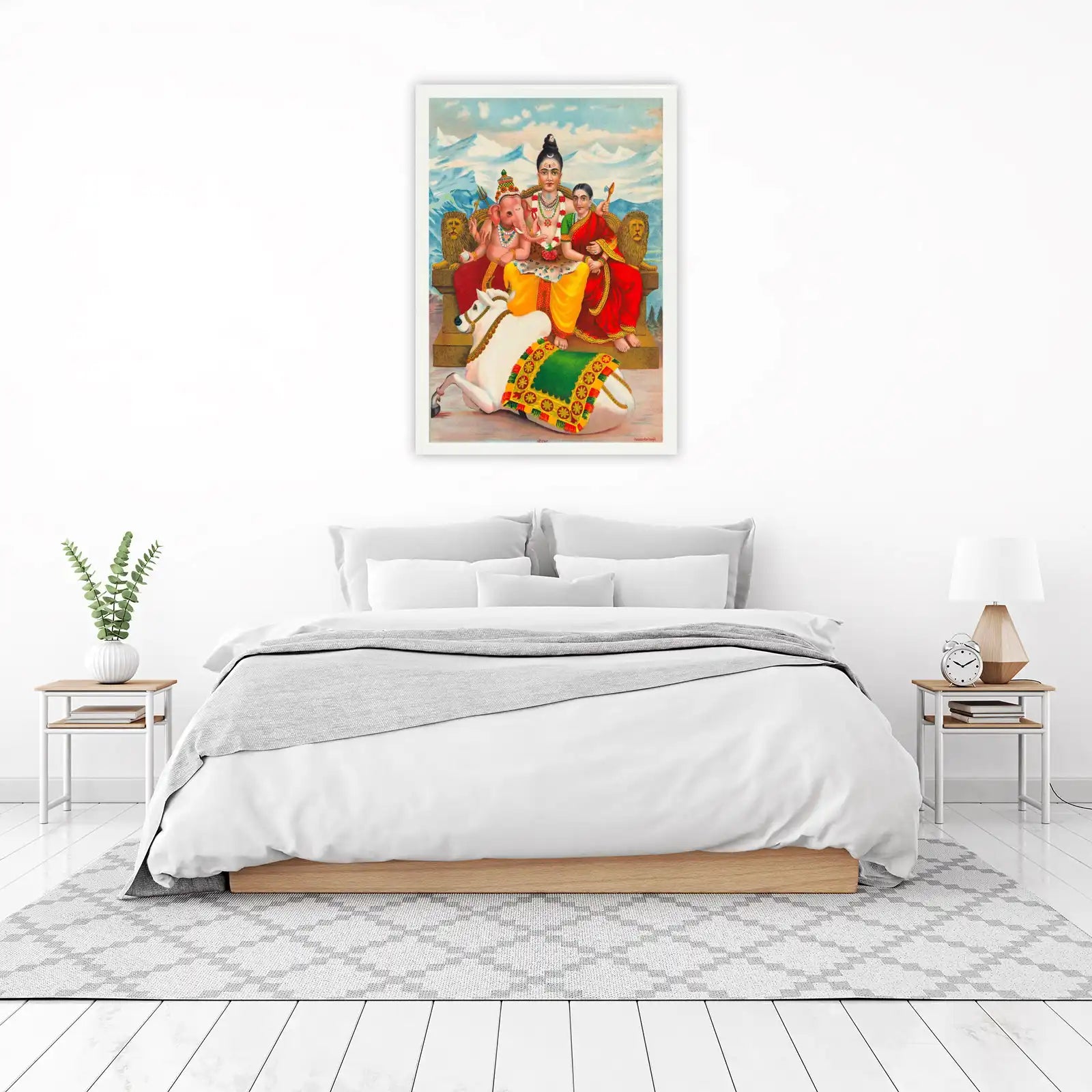 Lord Shiva Family Divine Art Wall Art