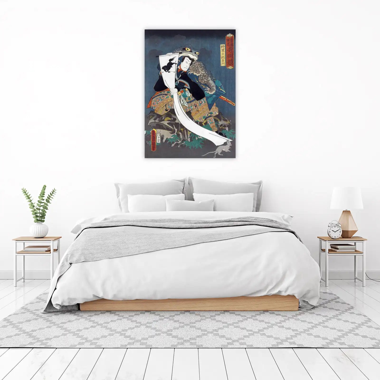Samurai Frog Warrior Ukiyo-e Wall Art