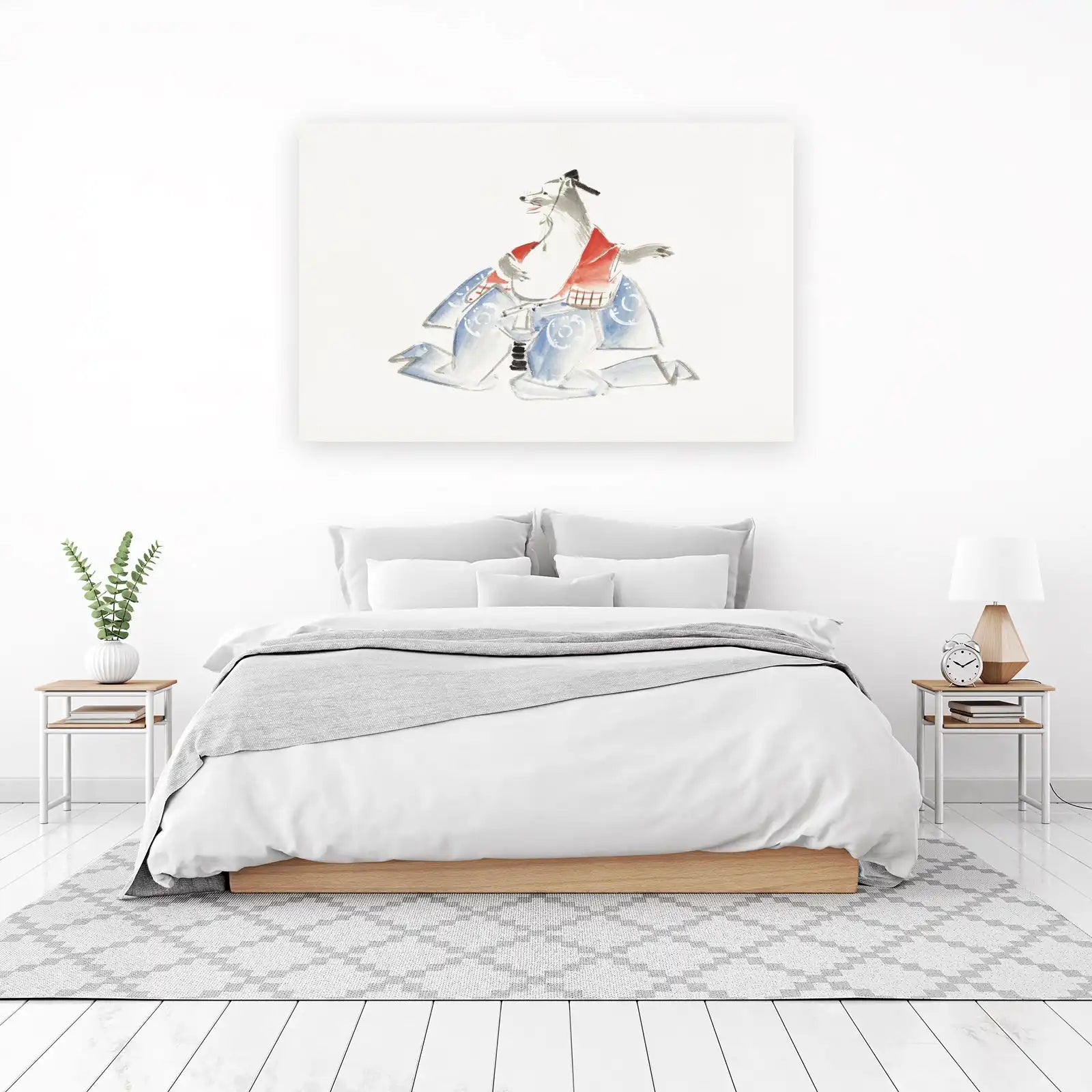 Enchanting Fox in Kimono Wall Art