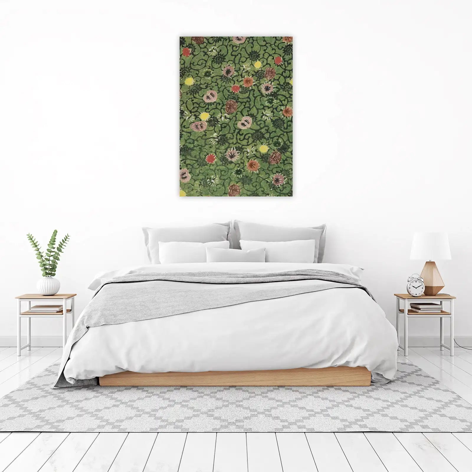 Vibrant Floral Garden Japanese Wall Art