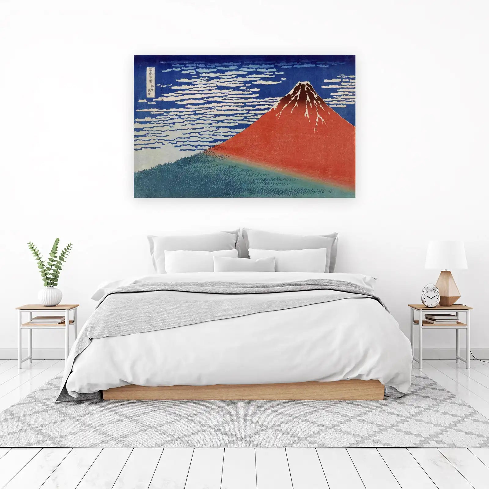 Red Fuji & Sky Ukiyo-e Wall Art