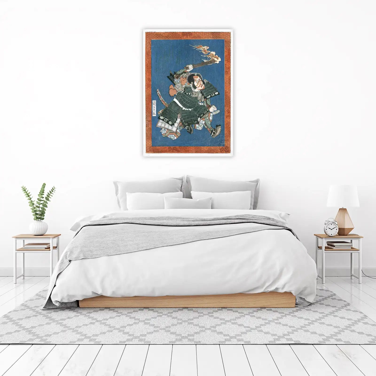 Samurai Warrior with Torch Wall Art
