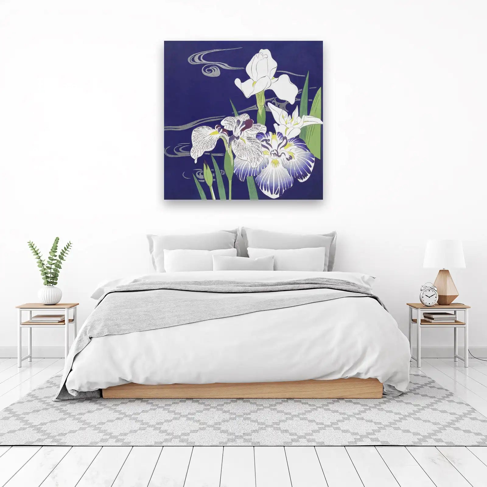 Serene Iris Garden Wall Art