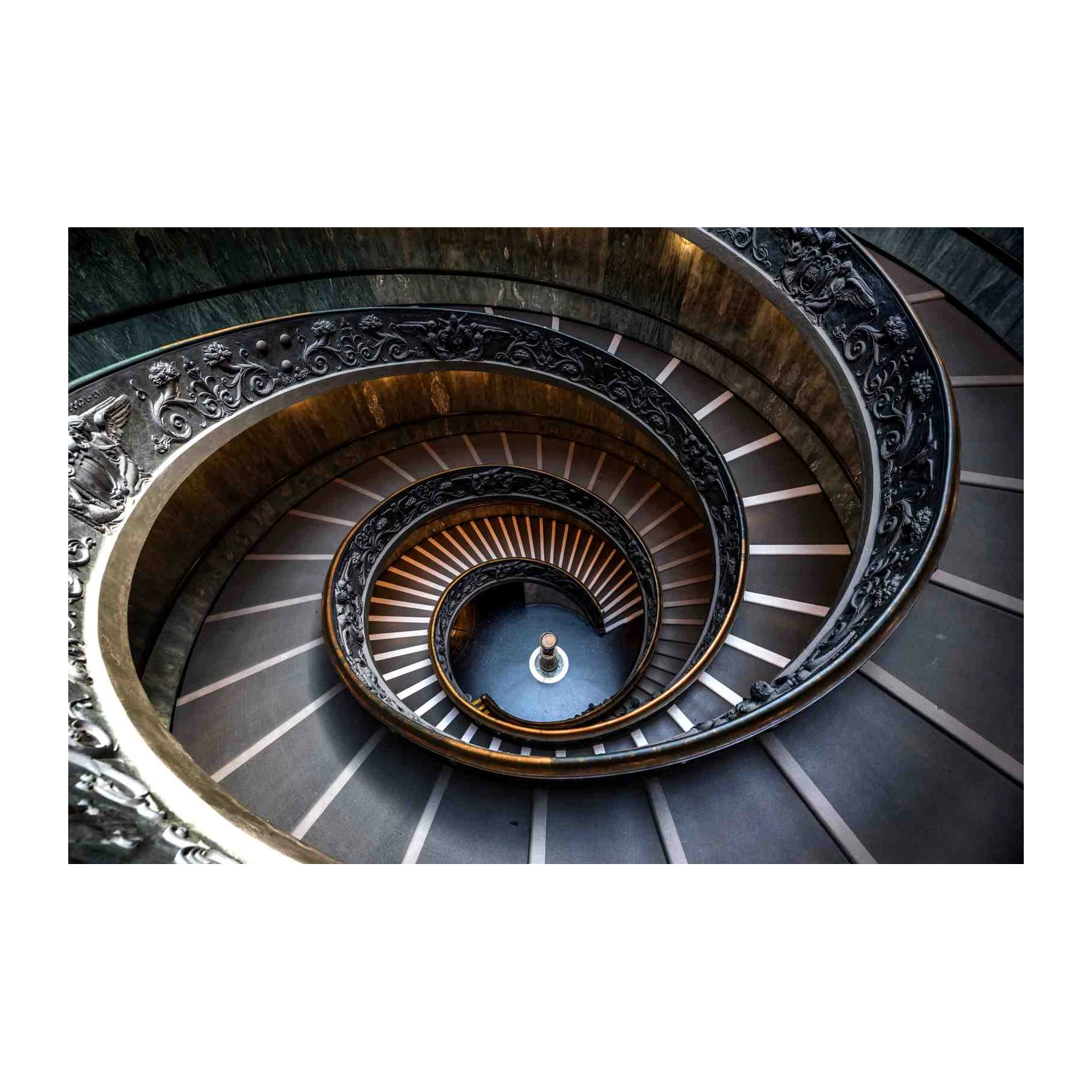 Ornate Spiral Staircase Architecture Wall Art