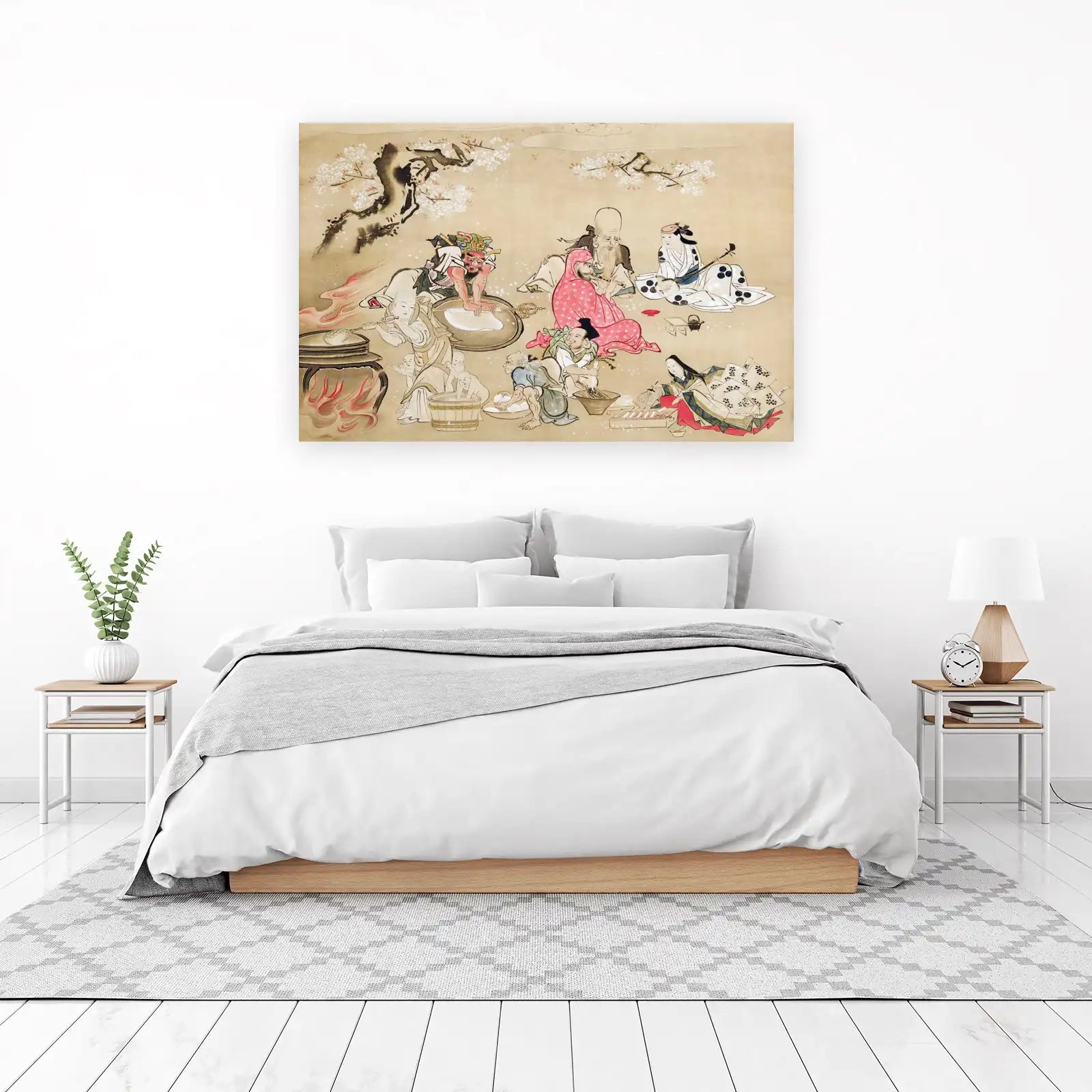 Antique Japanese Scene Wall Art
