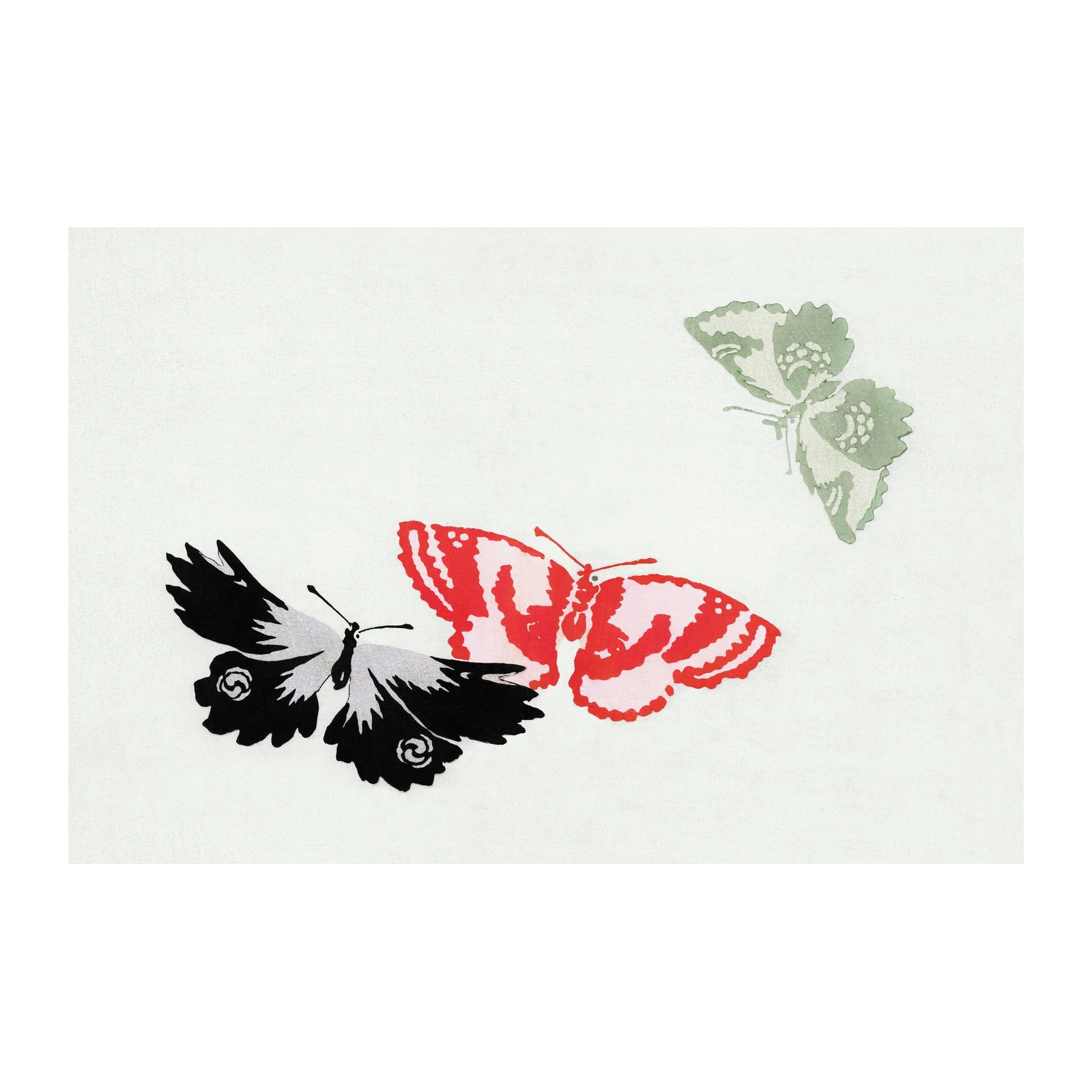 Vibrant Butterfly Trio Wall Art