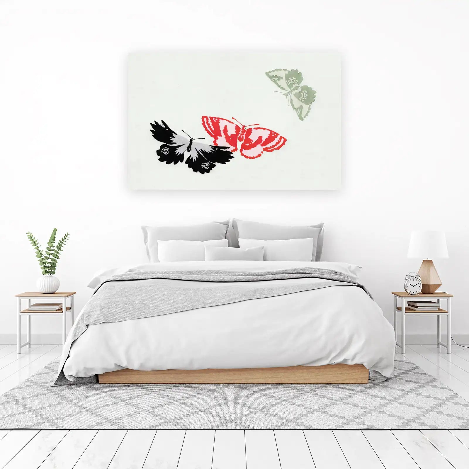 Vibrant Butterfly Trio Wall Art