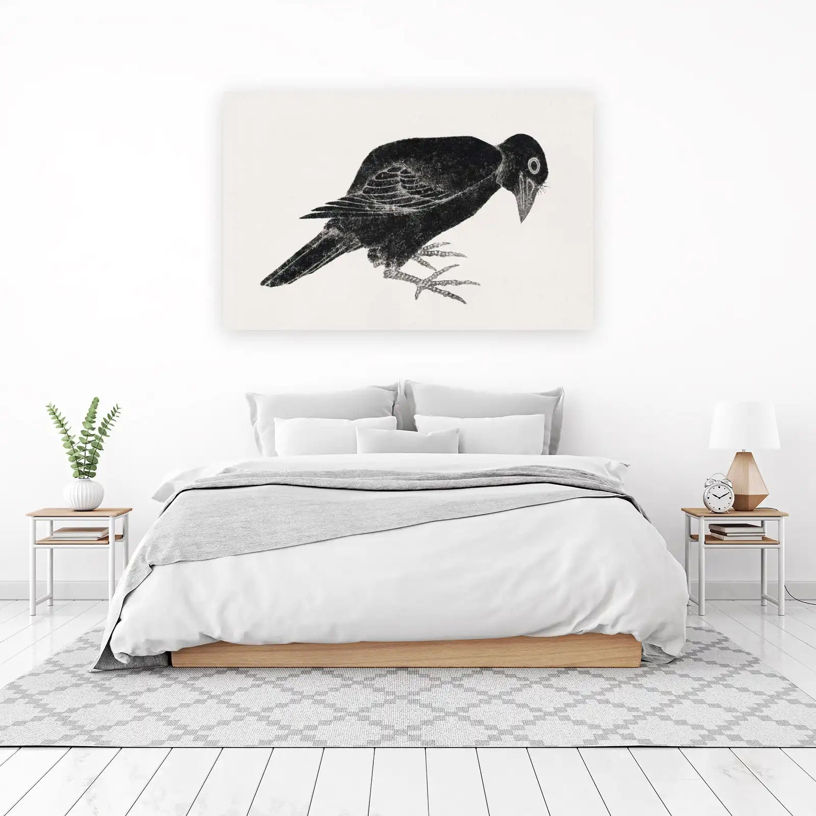 Gothic Crow Bird Art Wall Art