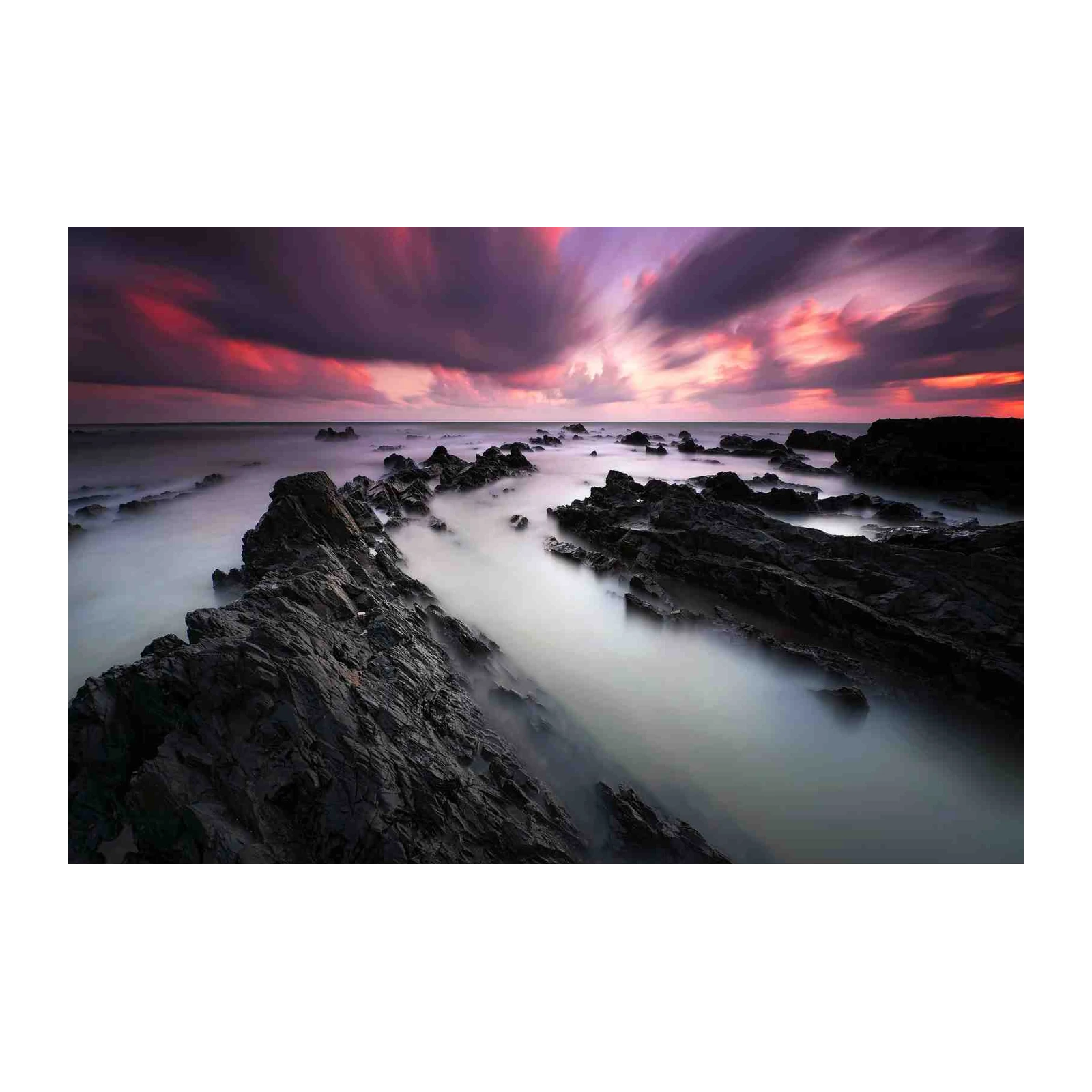 Dramatic Coastal Sunset Wall Art