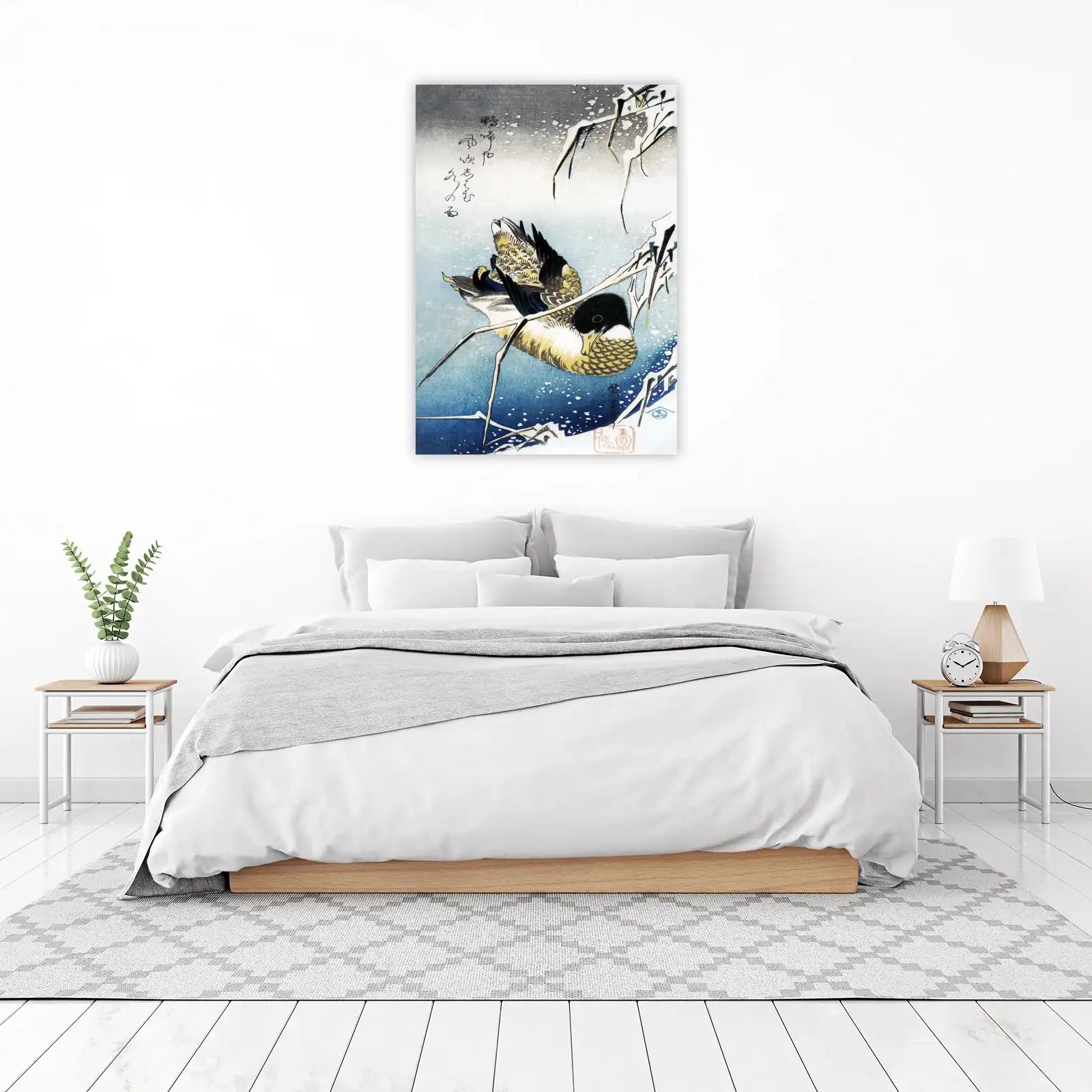 Serene Winter Duck Serenity Wall Art