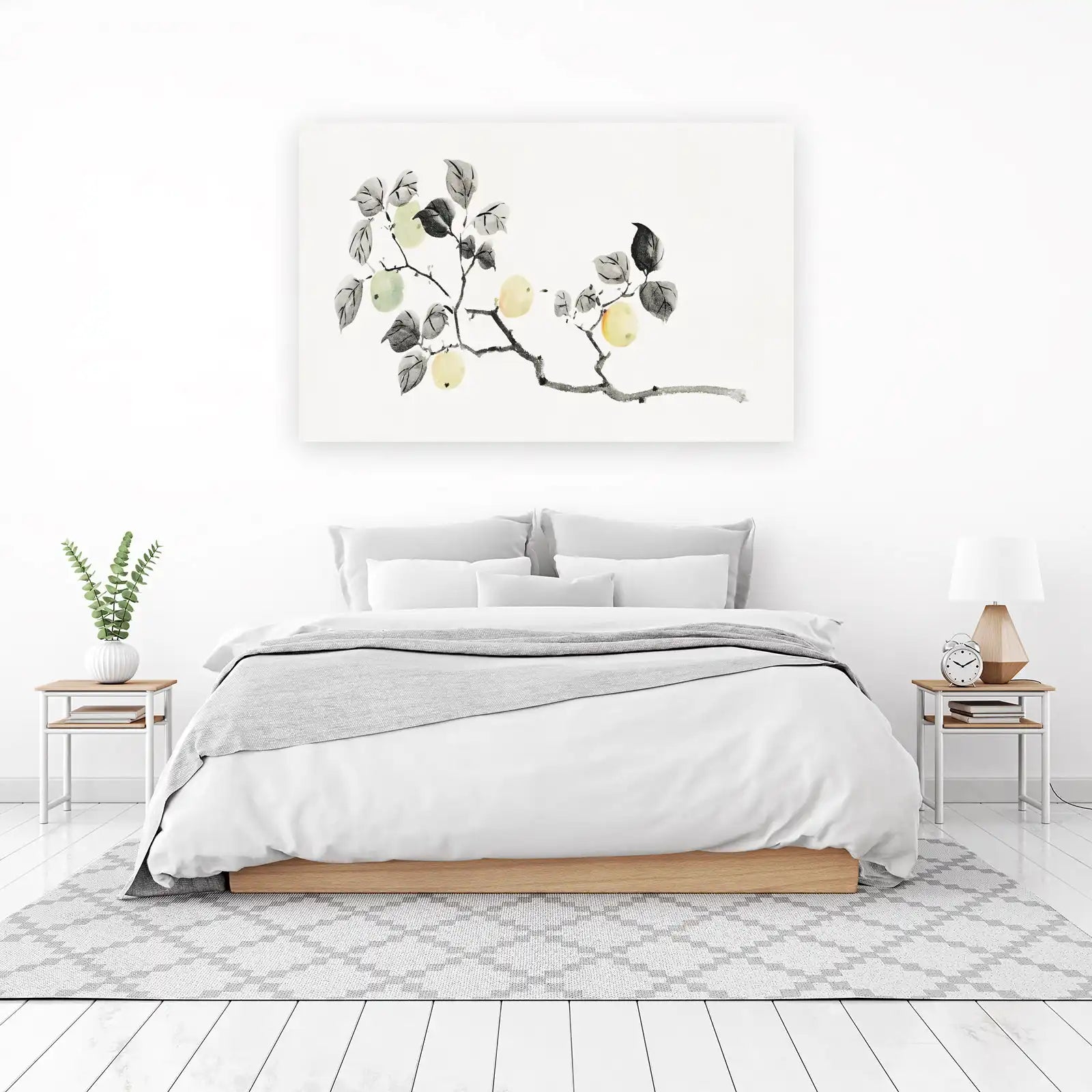 Serene Blossom & Fruit Branch Wall Art