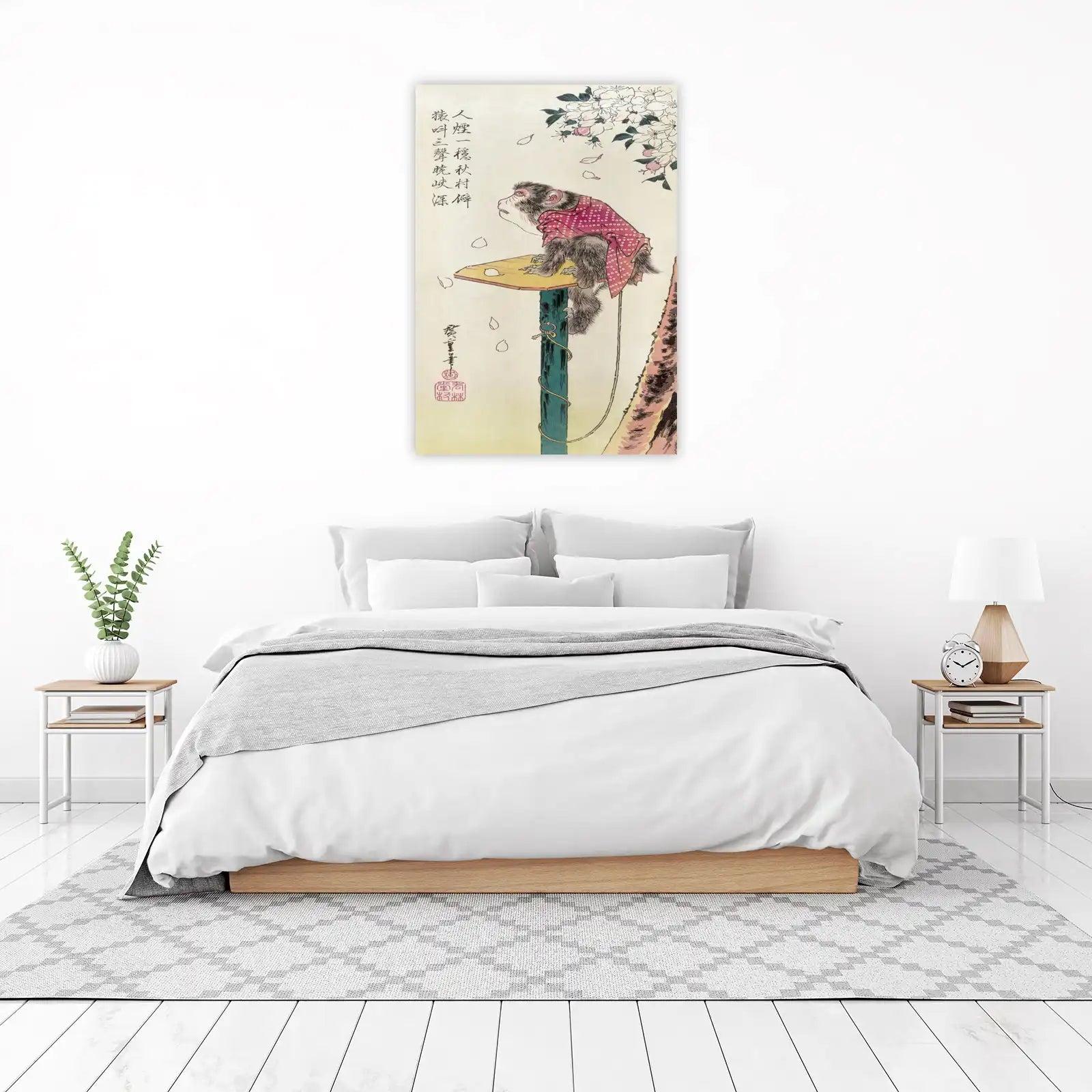 Japanese Monkey in Kimono Wall Art
