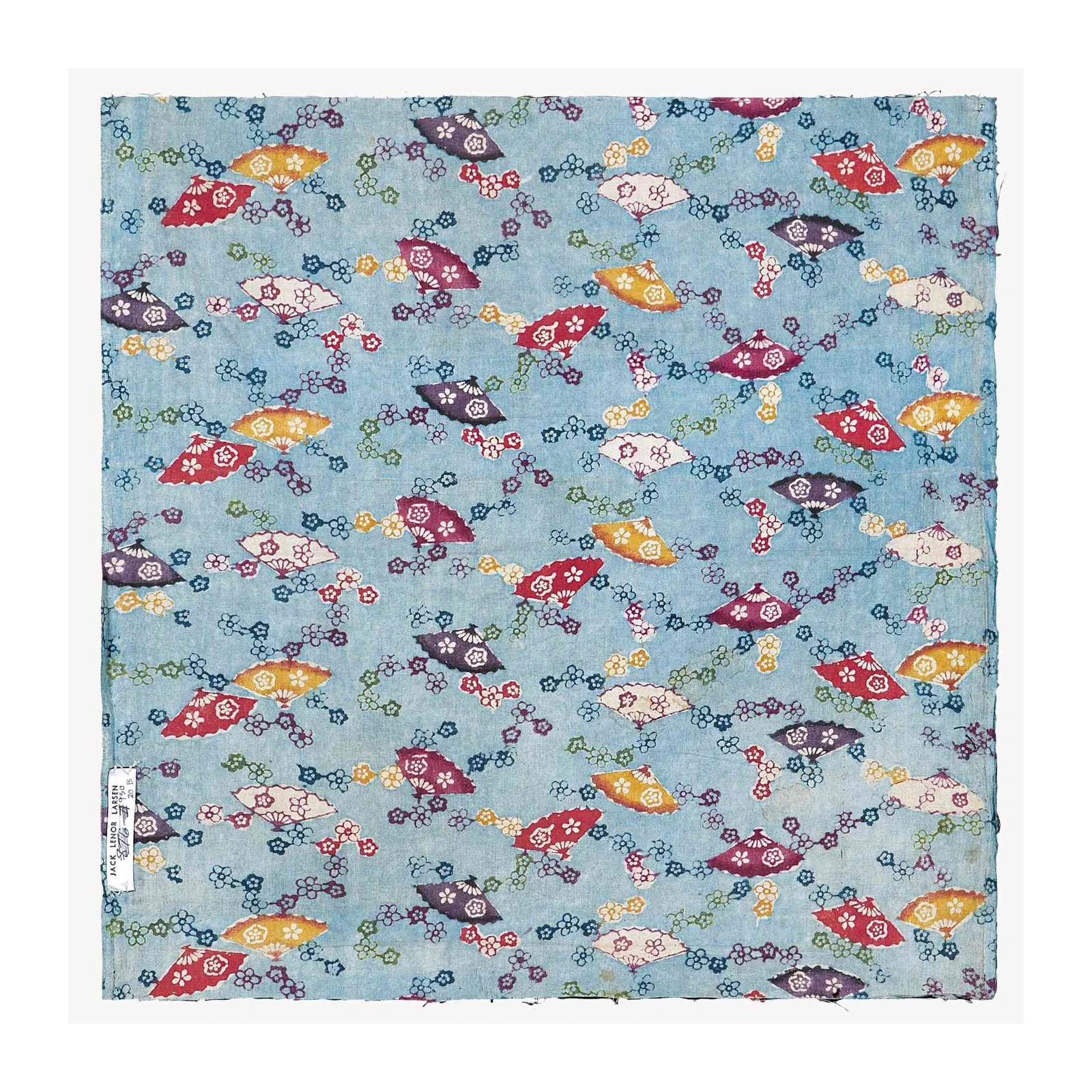 Vibrant Fan & Flower Pattern Wall Art