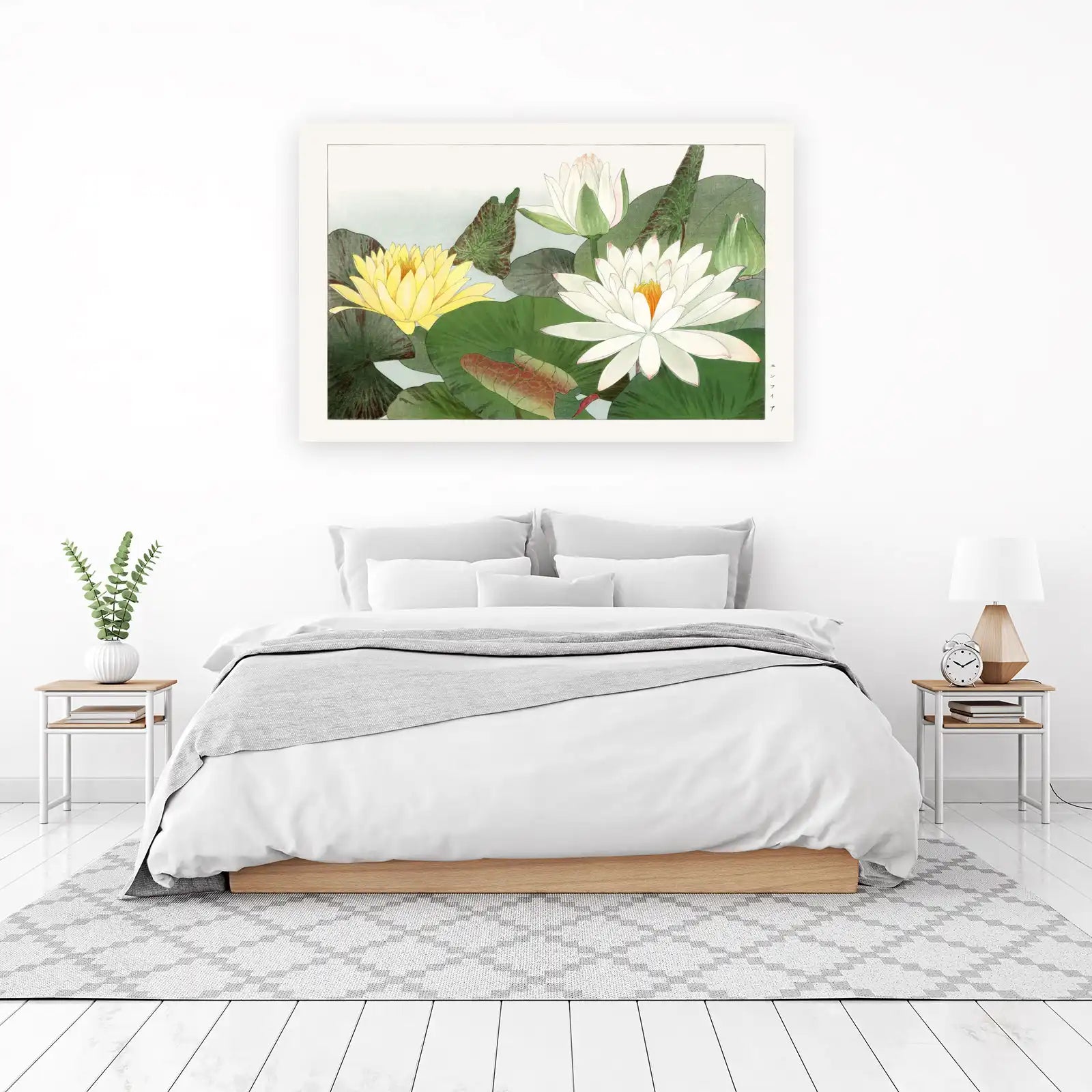 Serene Water Lily Garden Wall Art