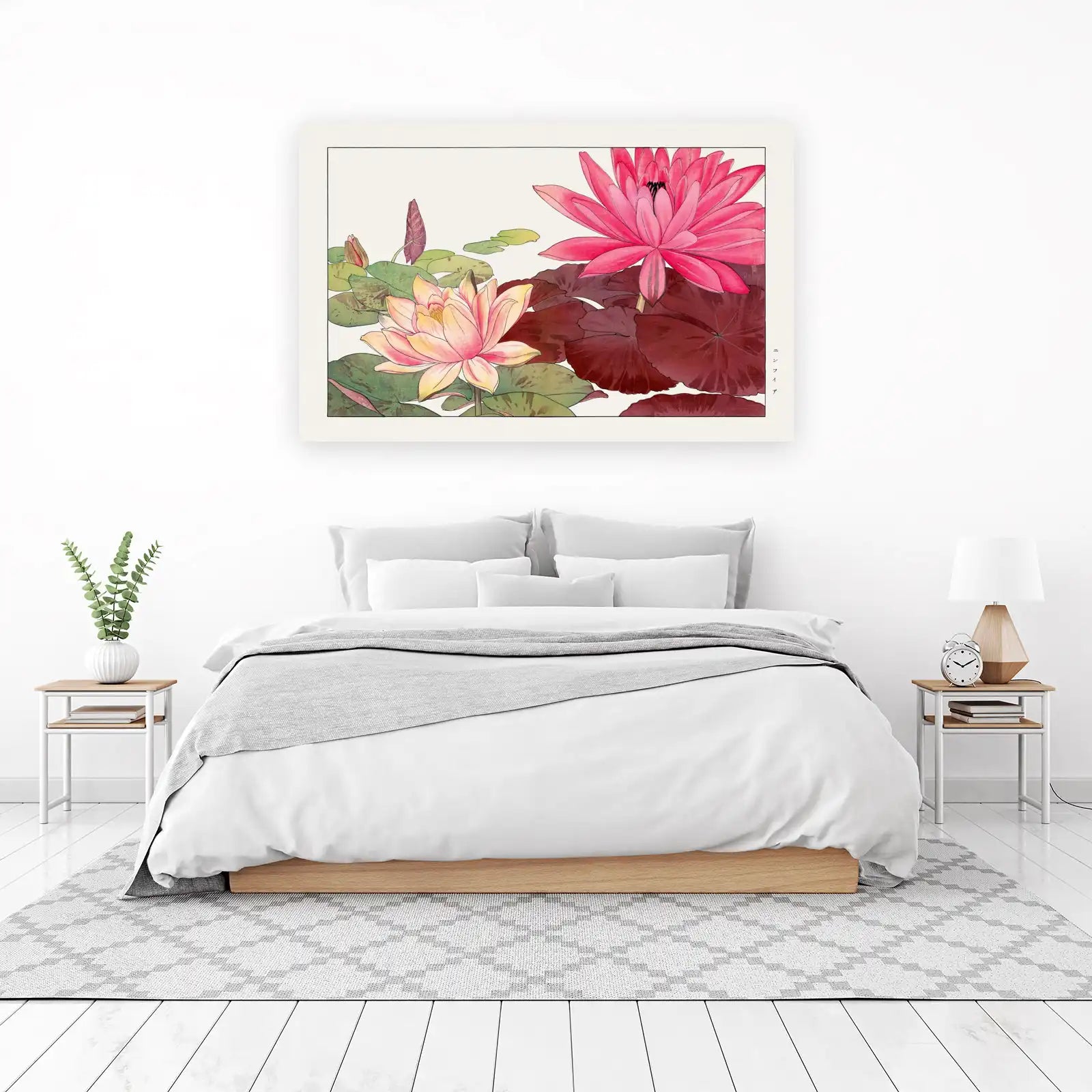 Vibrant Water Lily Floral Wall Art