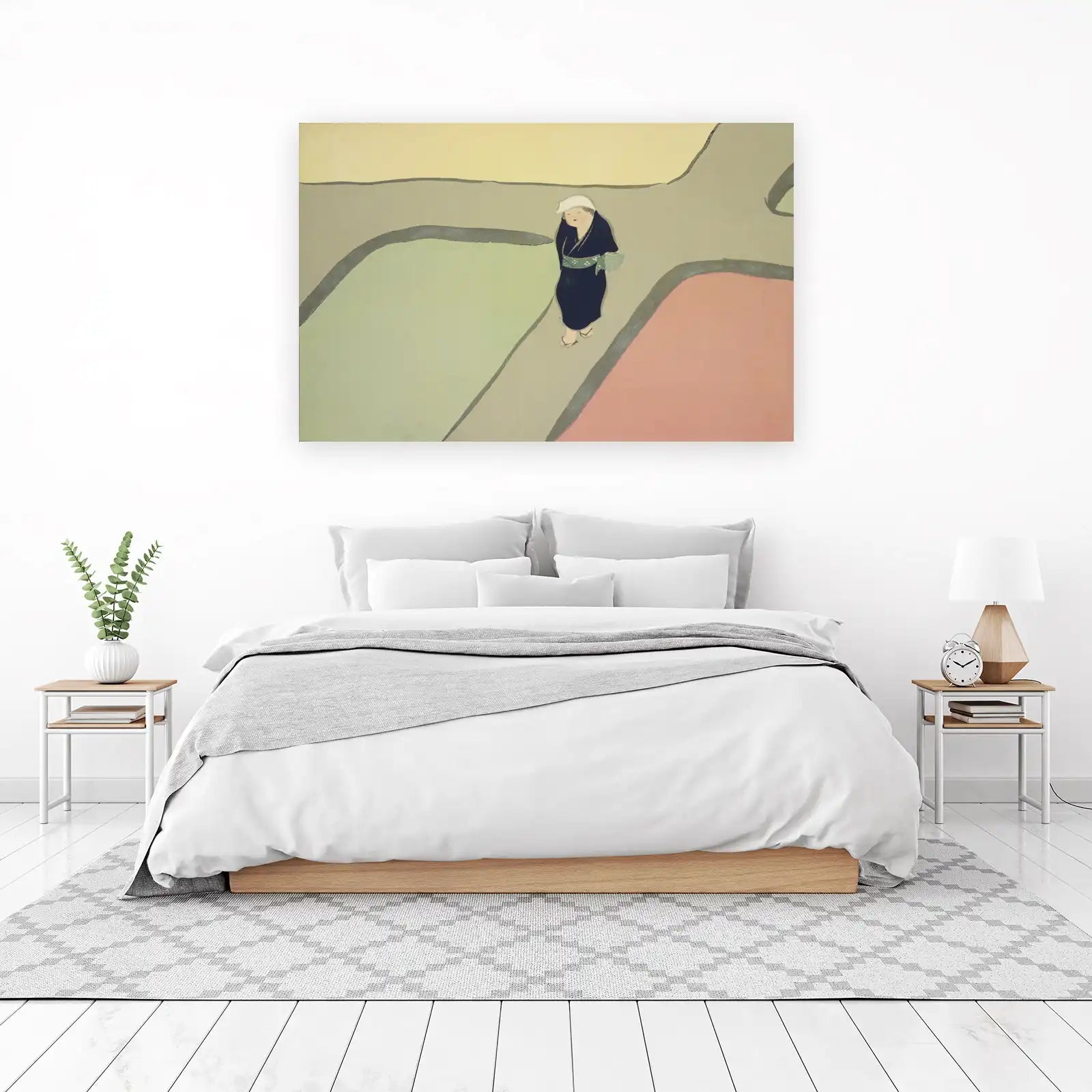Serene Stroll Japanese Art Wall Art