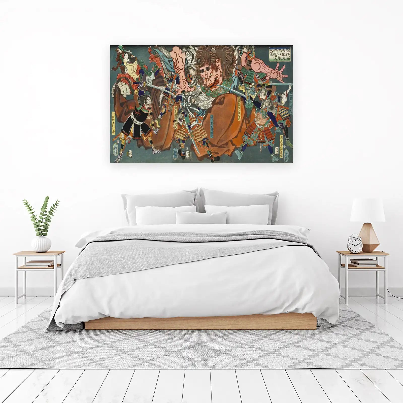 Epic Samurai Battle Ukiyo-e Wall Art