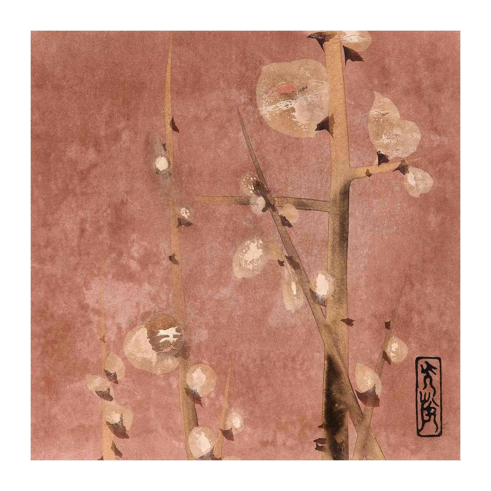 Serene Blossom Branches Wall Art