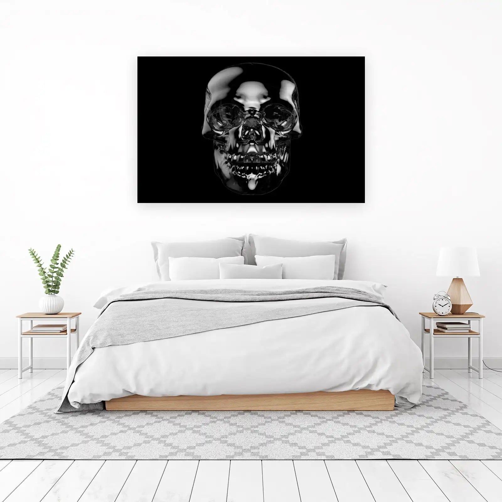 Crystal Skull Art - Modern Gothic Wall Art