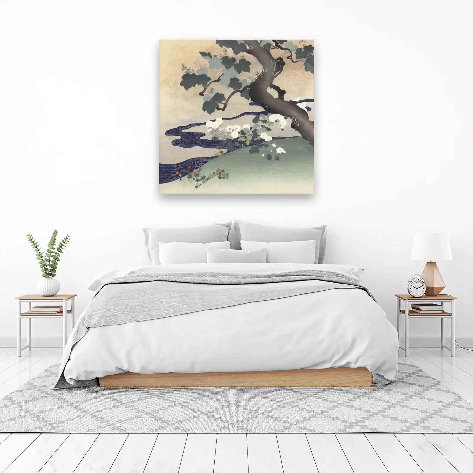 Japanese Floral Nature Wall Art