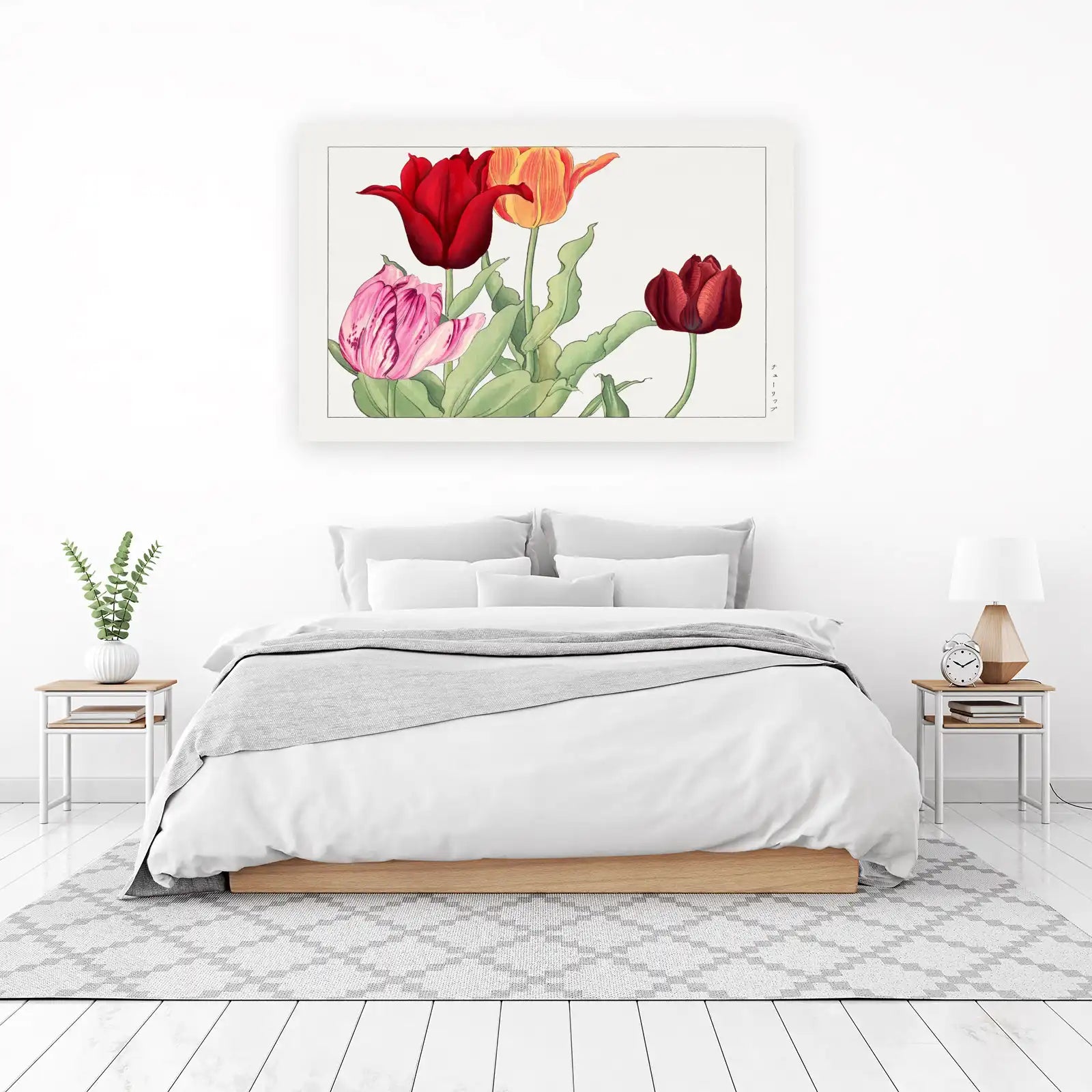 Vintage Tulip Botanical Art Wall Art