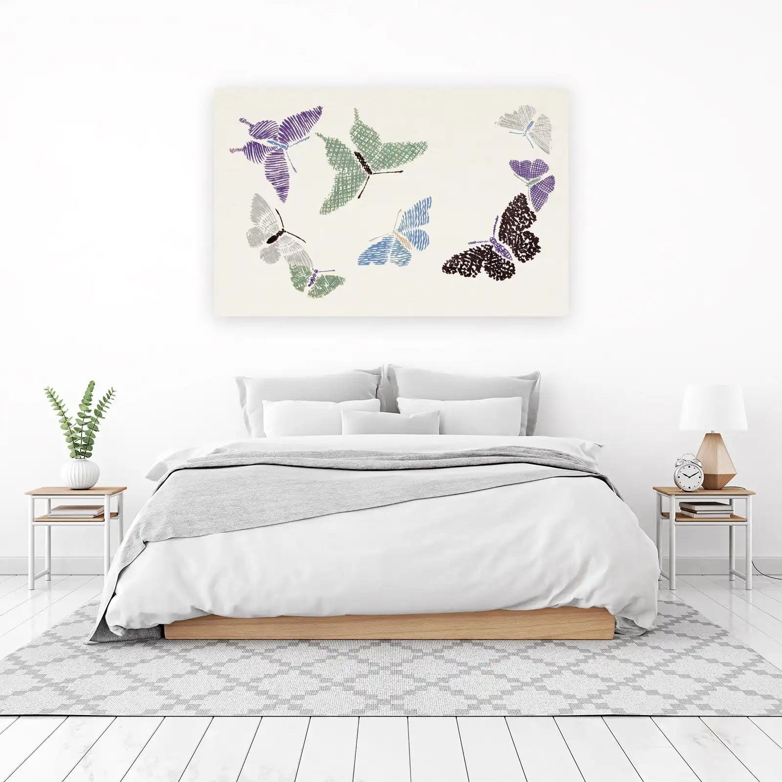 Whimsical Butterfly Pattern Wall Art