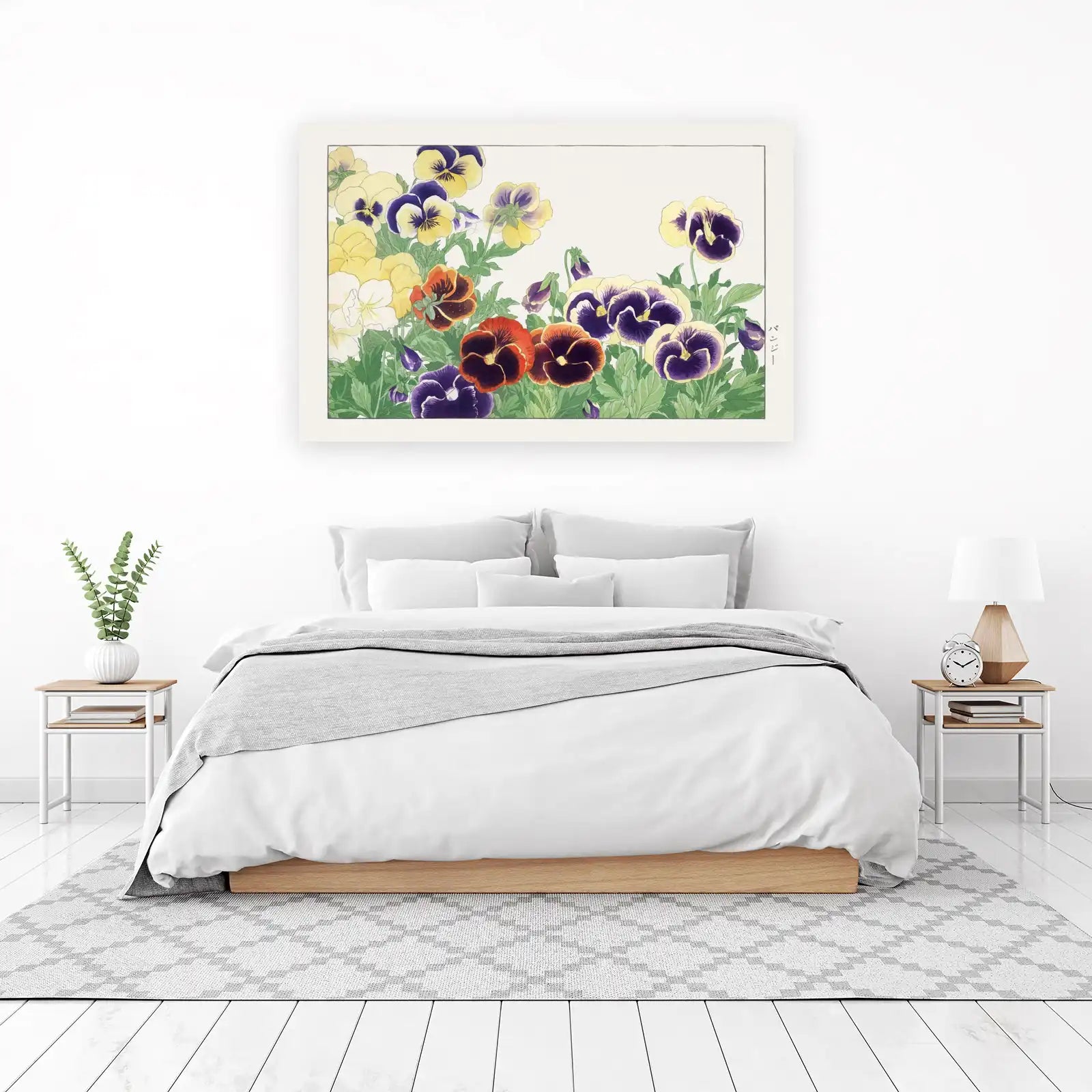Vibrant Pansy Blossom Art Wall Art
