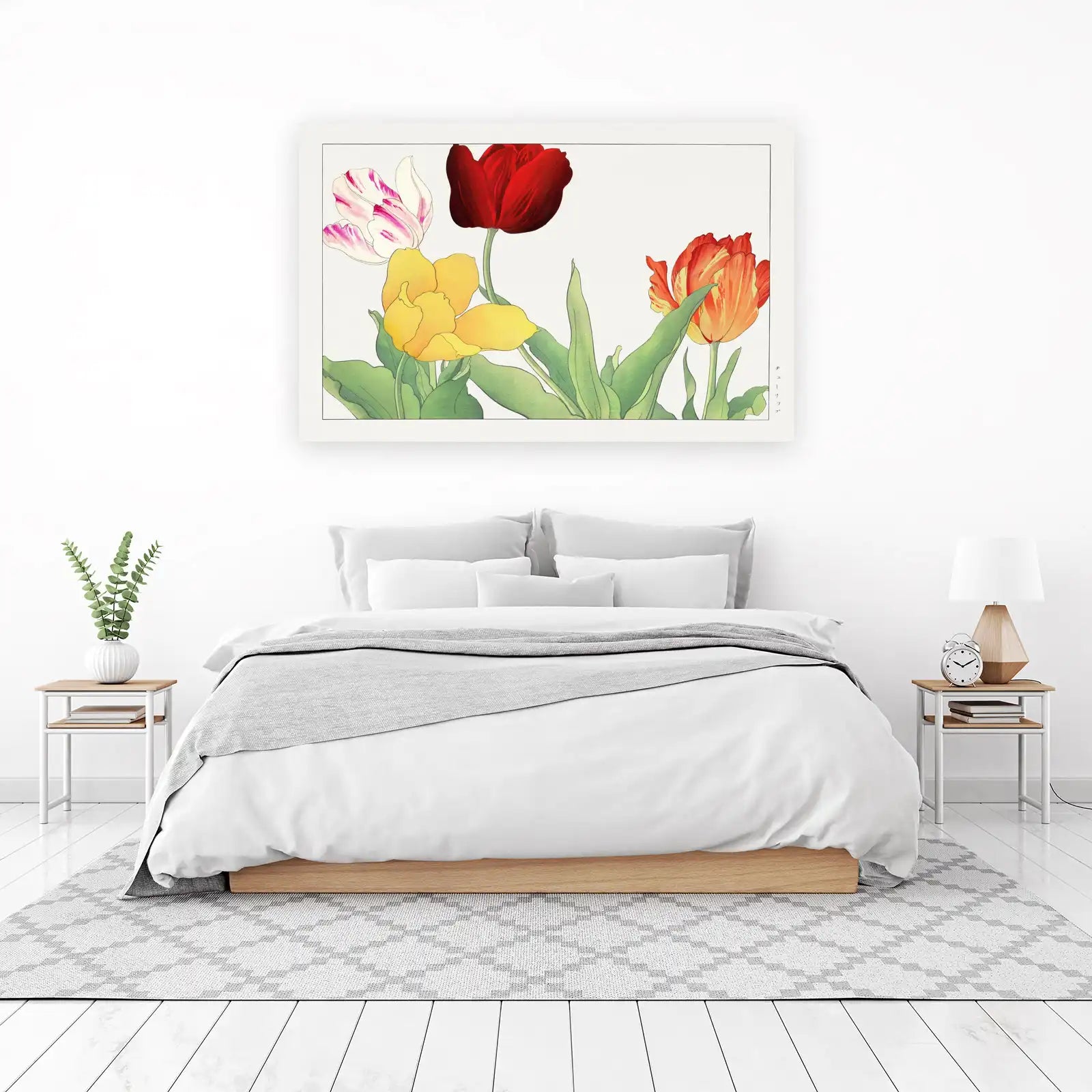 Vibrant Tulip Garden Wall Art