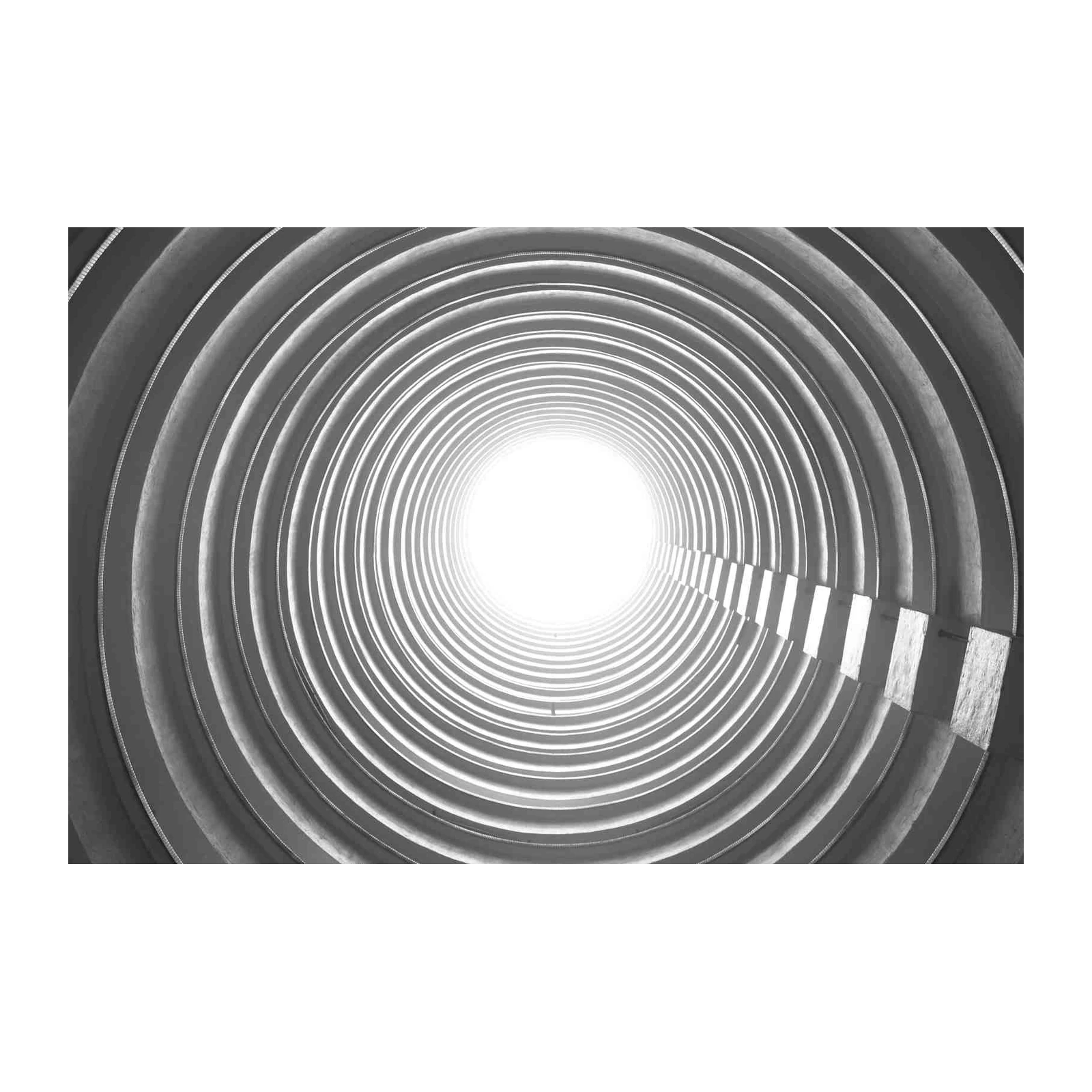 Abstract Light Tunnel Wall Art