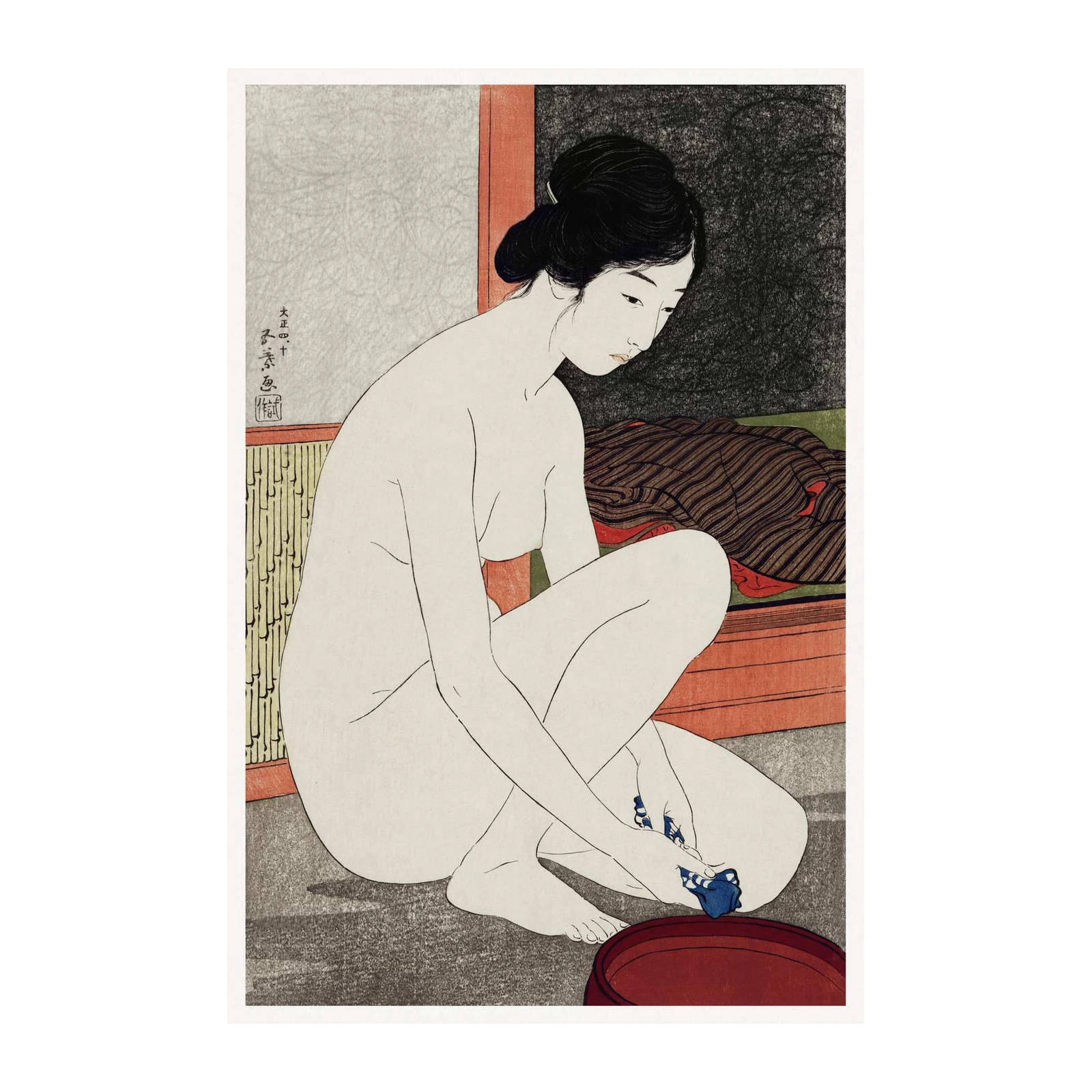 Tranquil Beauty Japanese Woman Wall Art