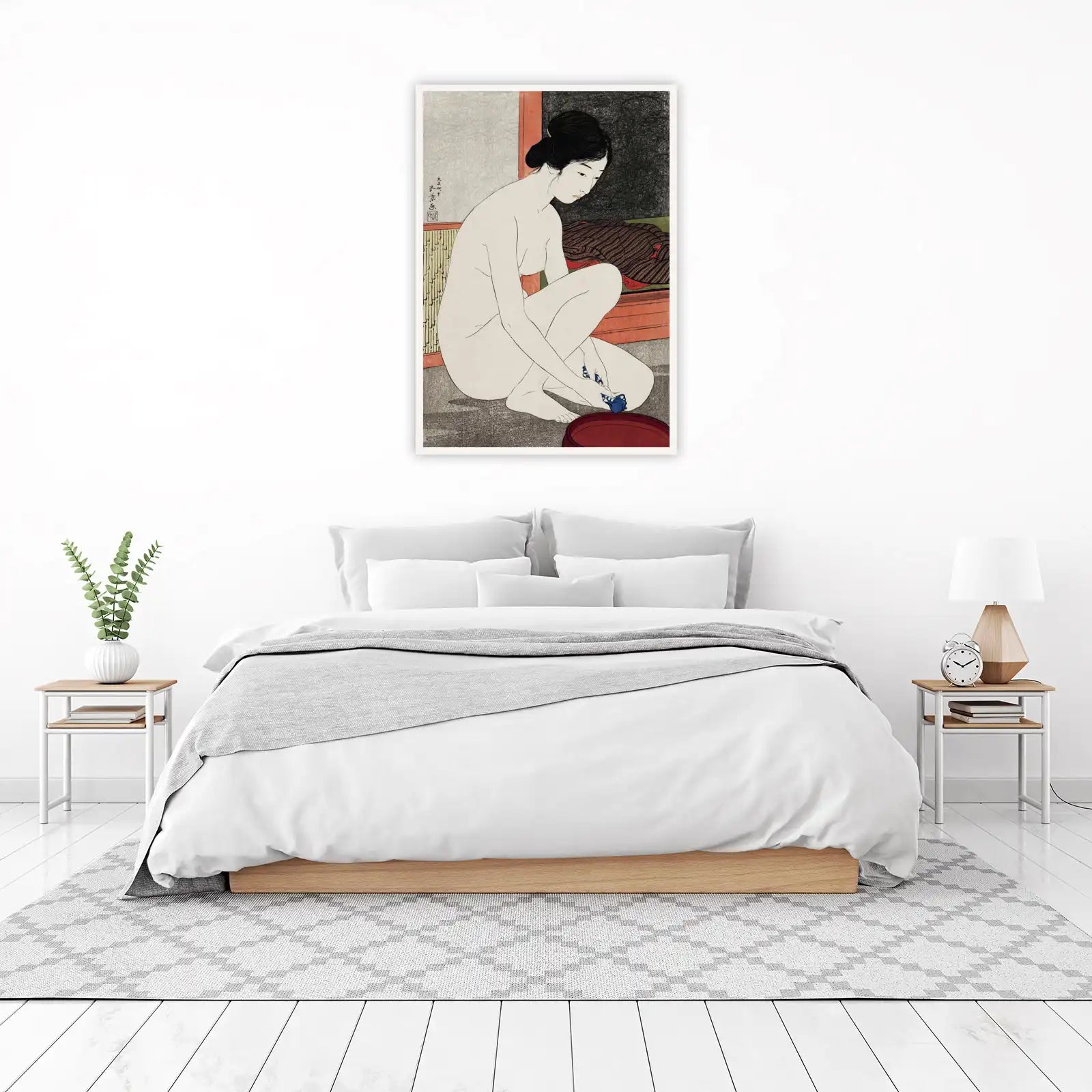 Tranquil Beauty Japanese Woman Wall Art