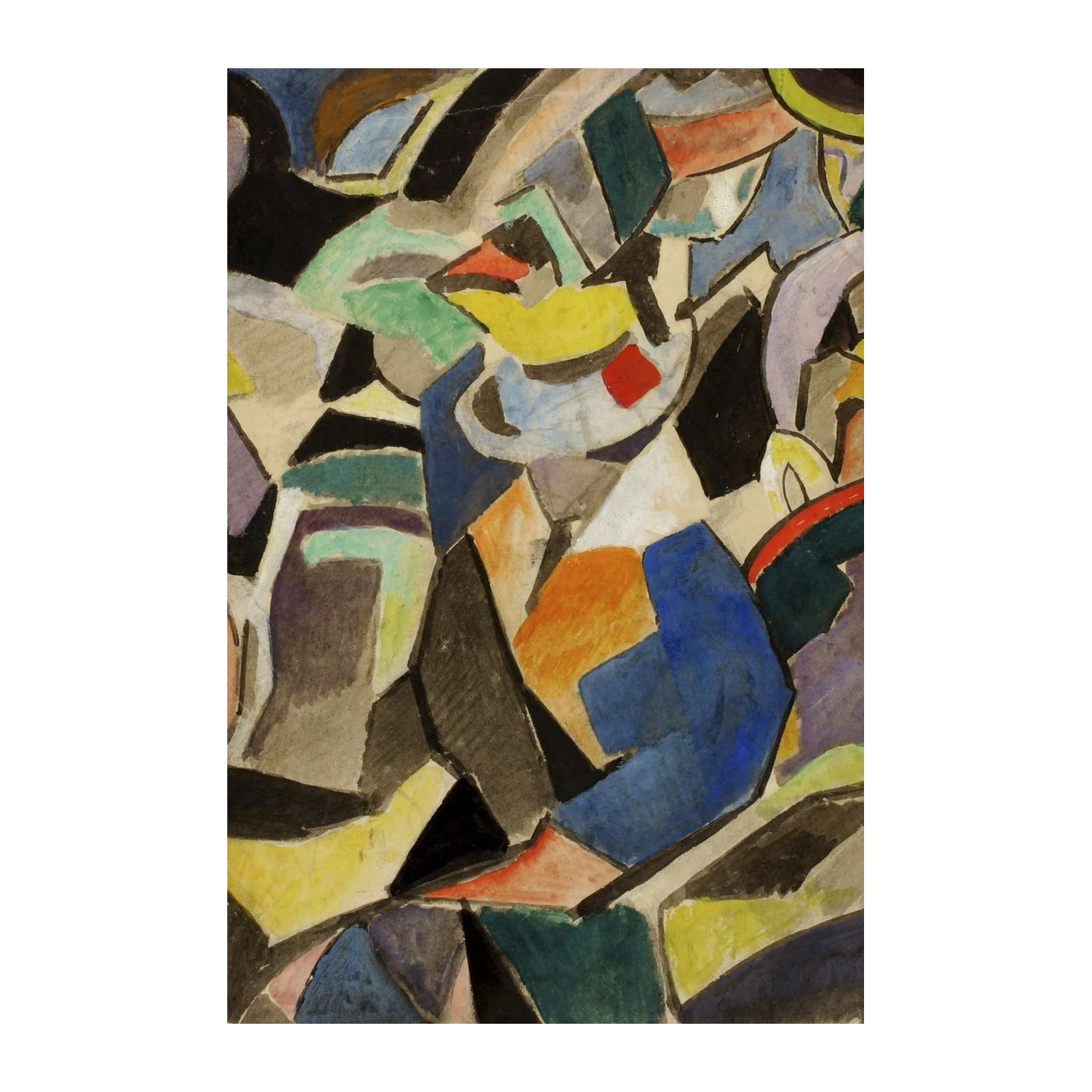 Abstract Geometric Composition Wall Art