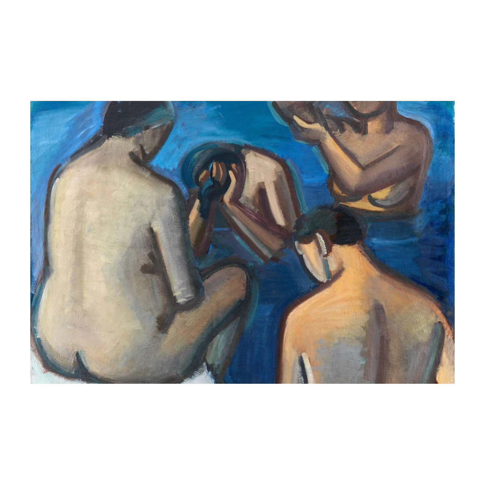 Figurative Nude Gathering Wall Art