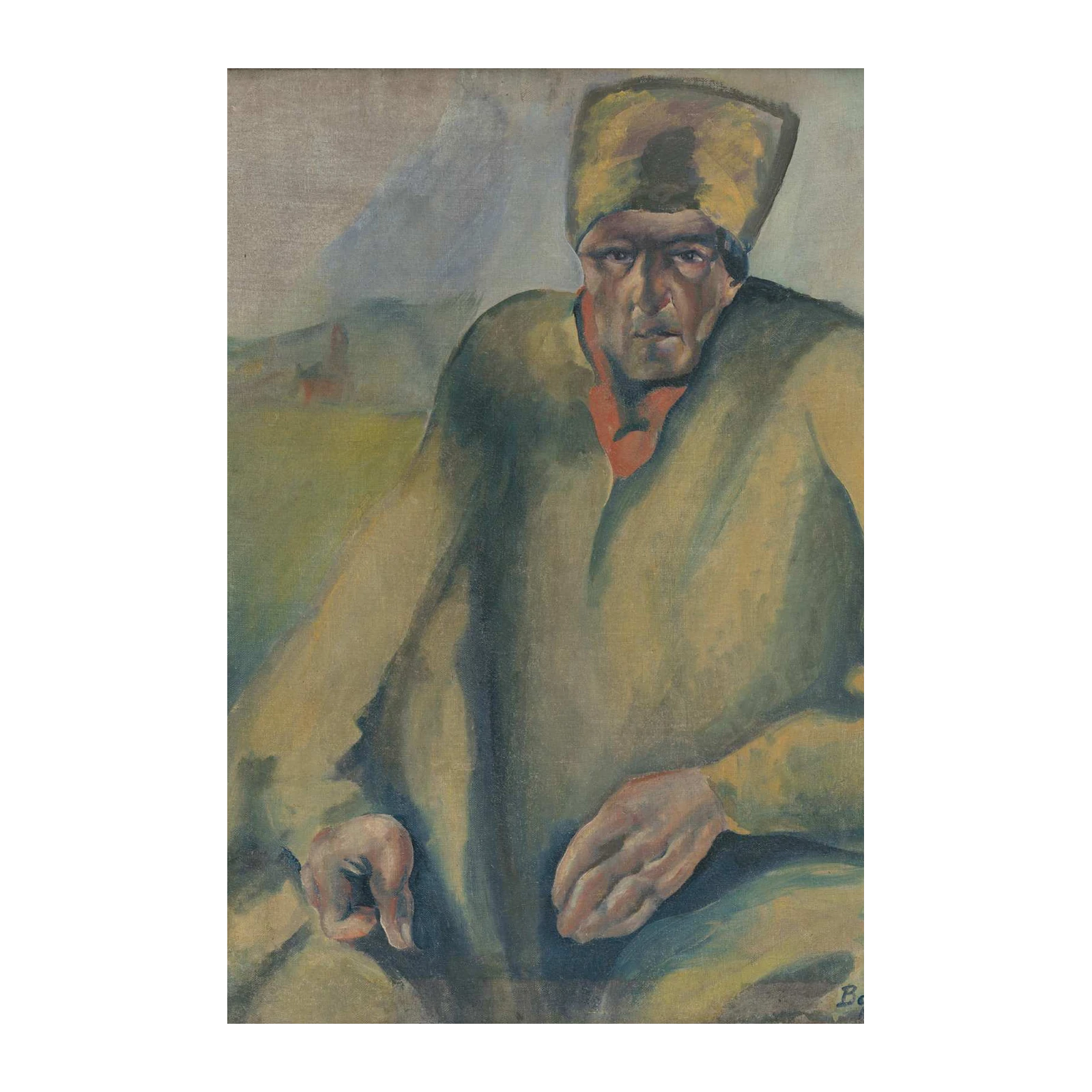 Intense Portrait Wall Art - Vintage Art