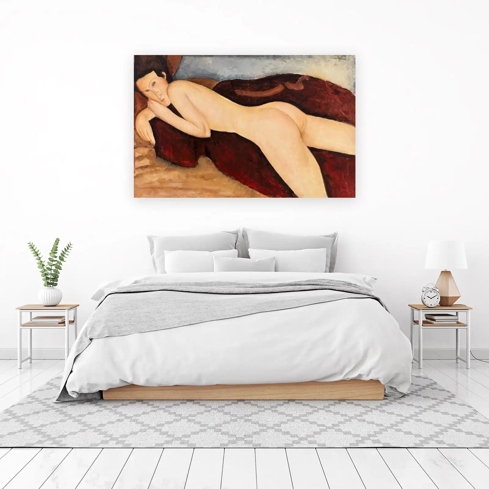 Reclining Nude Elegant Woman Wall Art