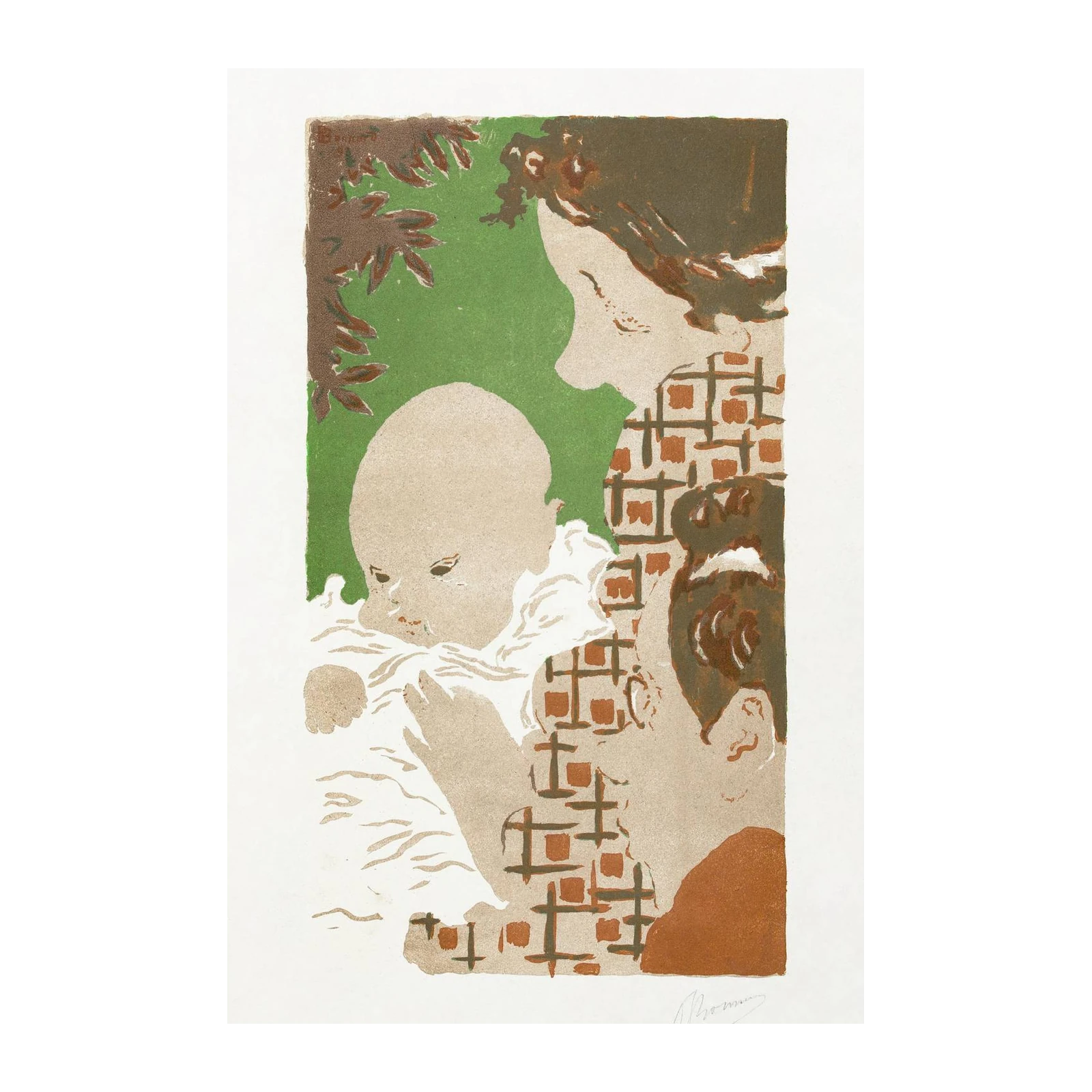 Vintage Mother & Baby Art Wall Art