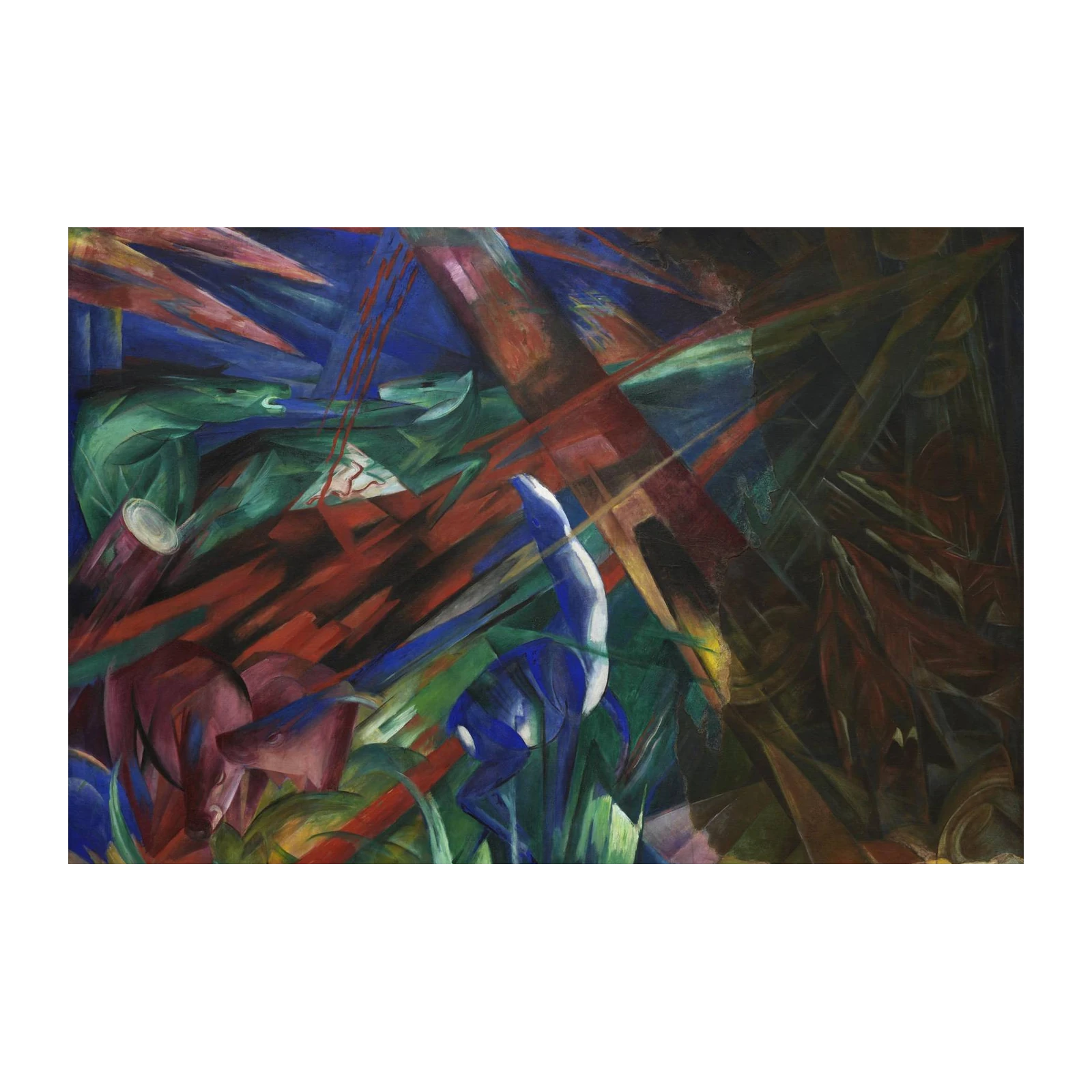 Dynamic Animals Expressionist Art Wall Art