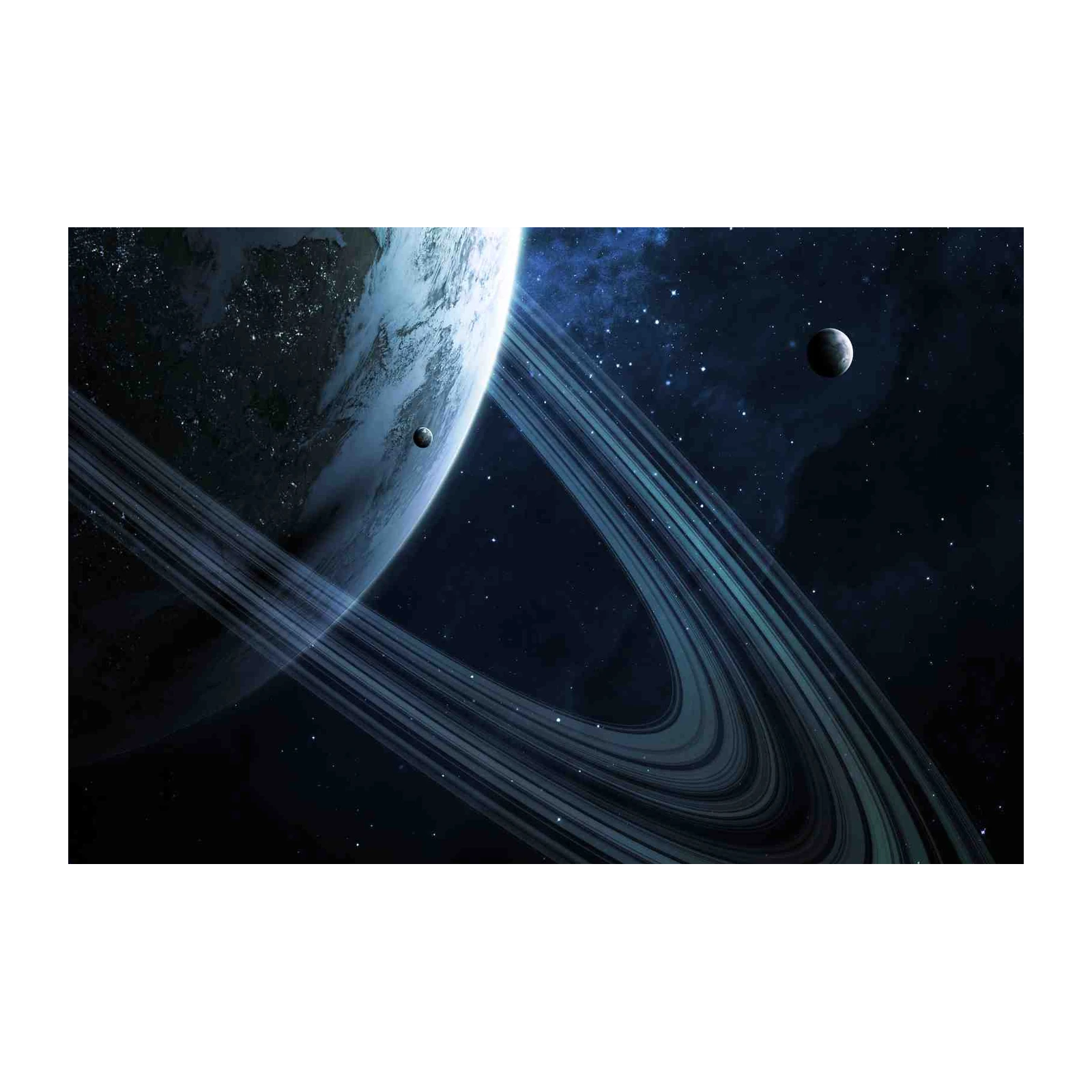 Galactic Rings Planet Wall Art