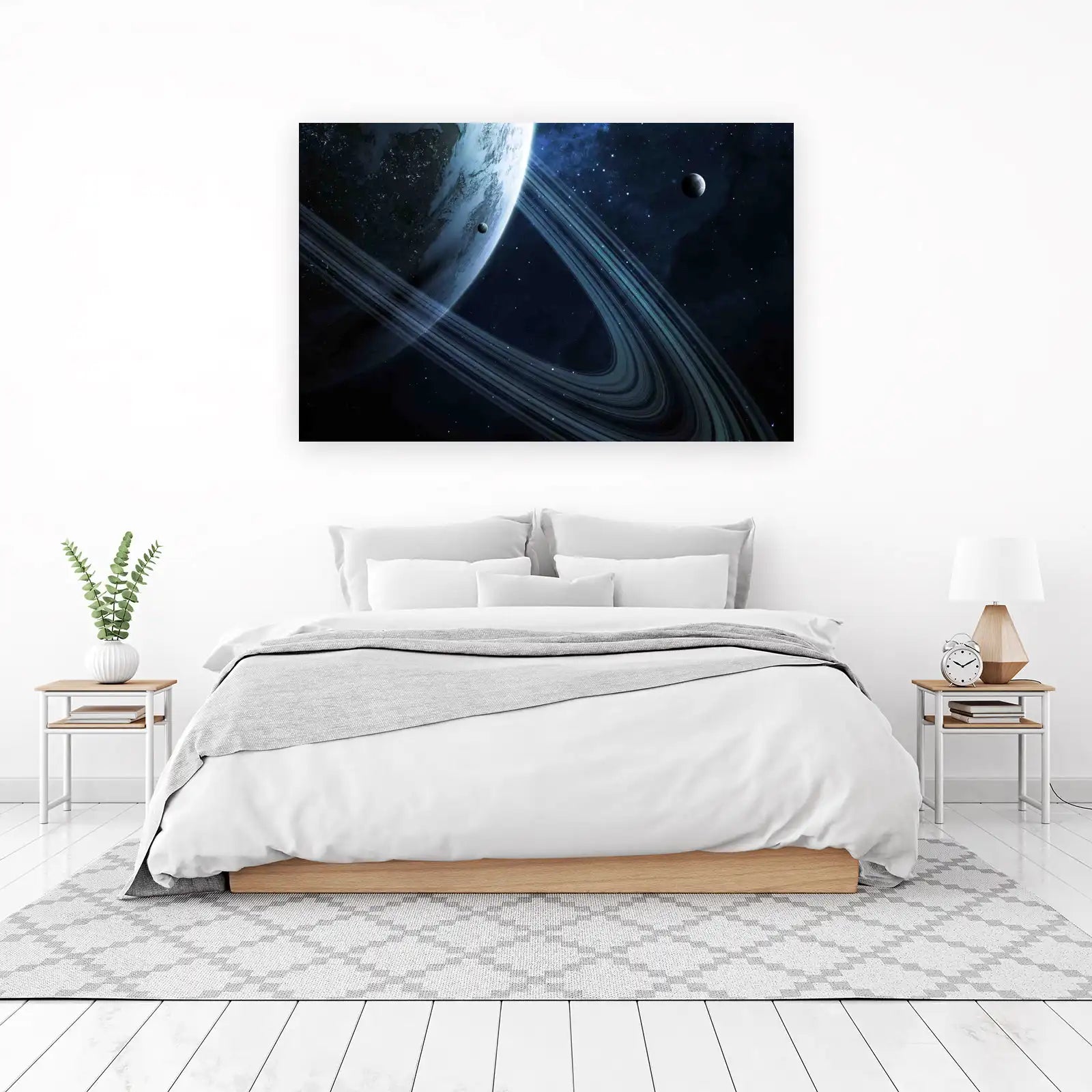 Galactic Rings Planet Wall Art
