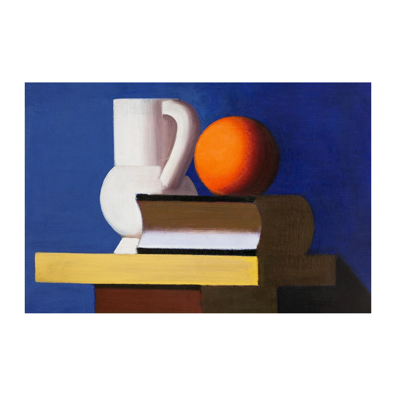 Vibrant Still Life Orange & Jug Wall Art