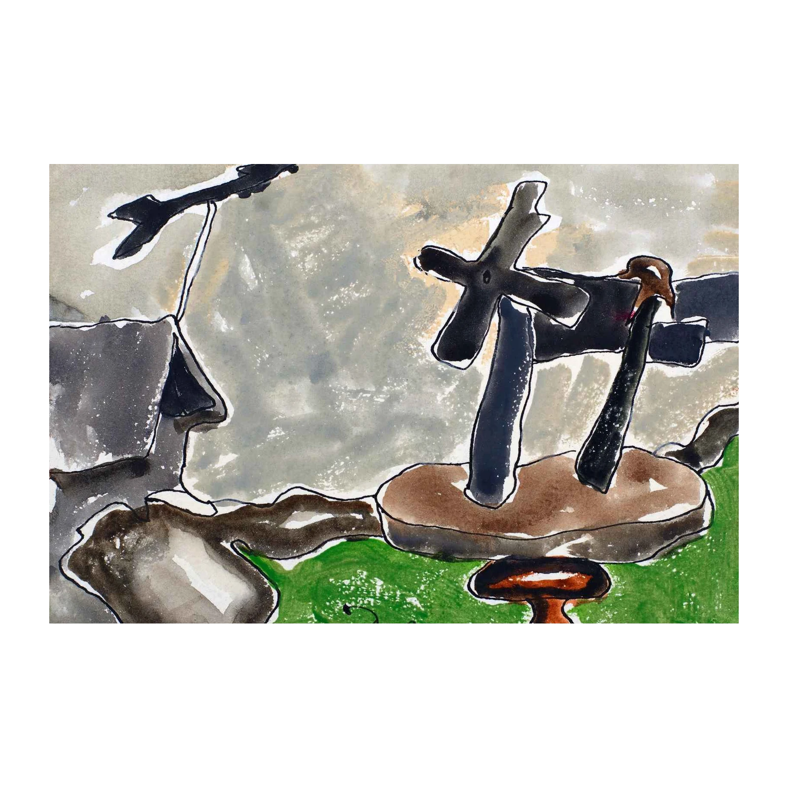 Abstract Sculpture Modern Art Wall Art