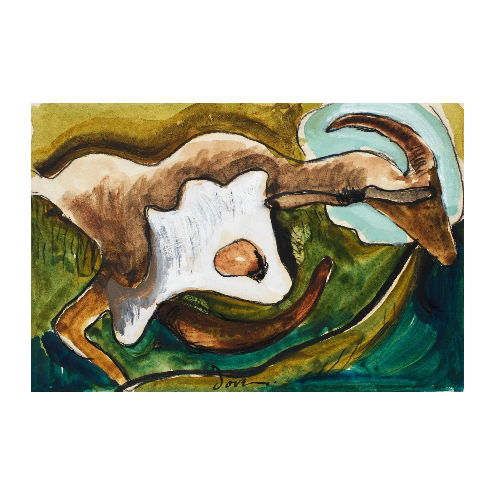 Abstract Ibex Art Wall Art