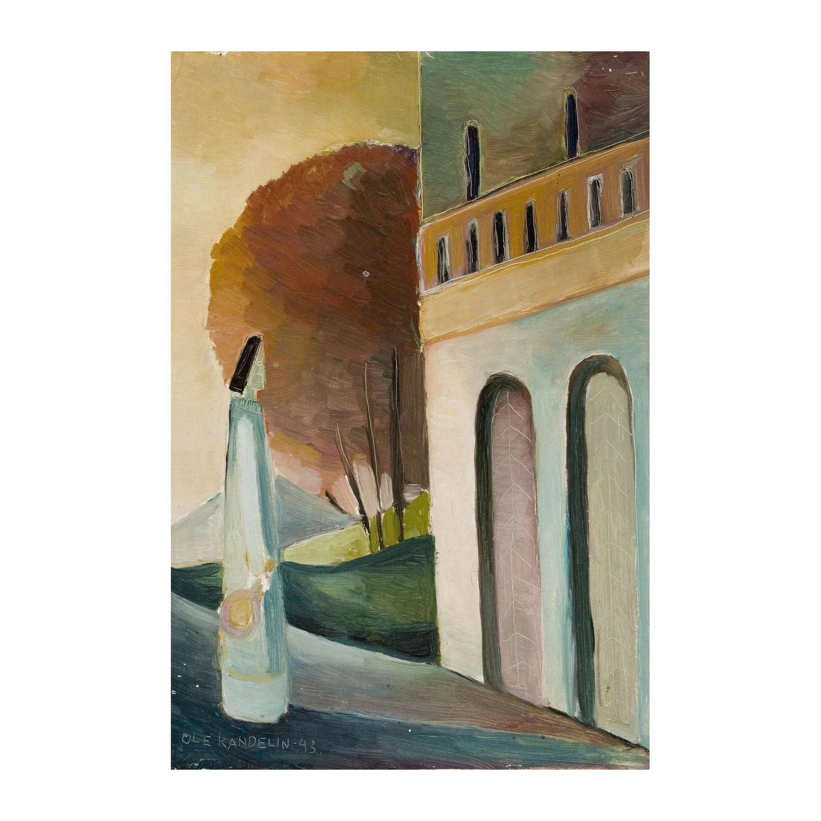 Modern Solitude Vintage Wall Art Wall Art