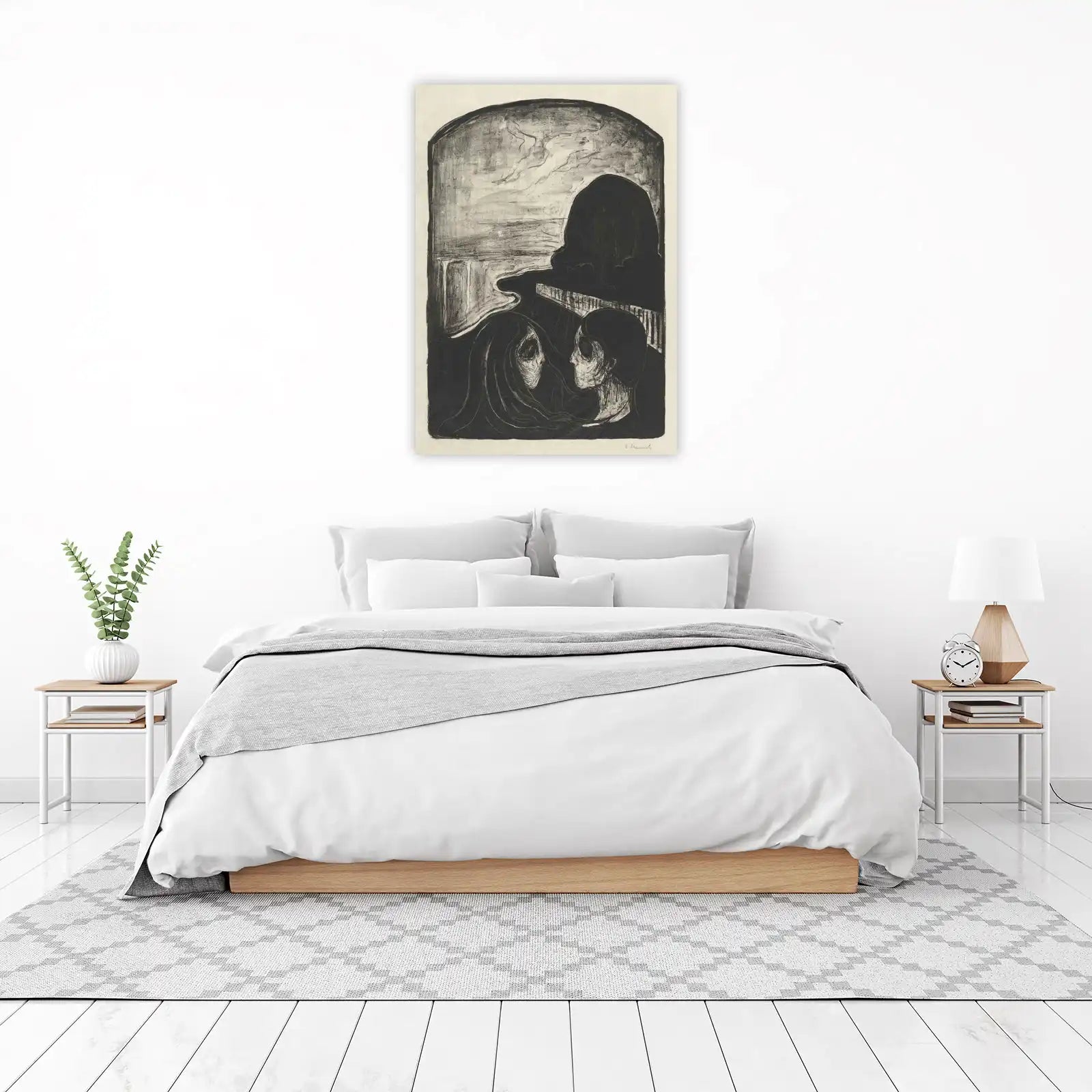 Melancholy Embrace:  Anxiety Lovers Wall Art