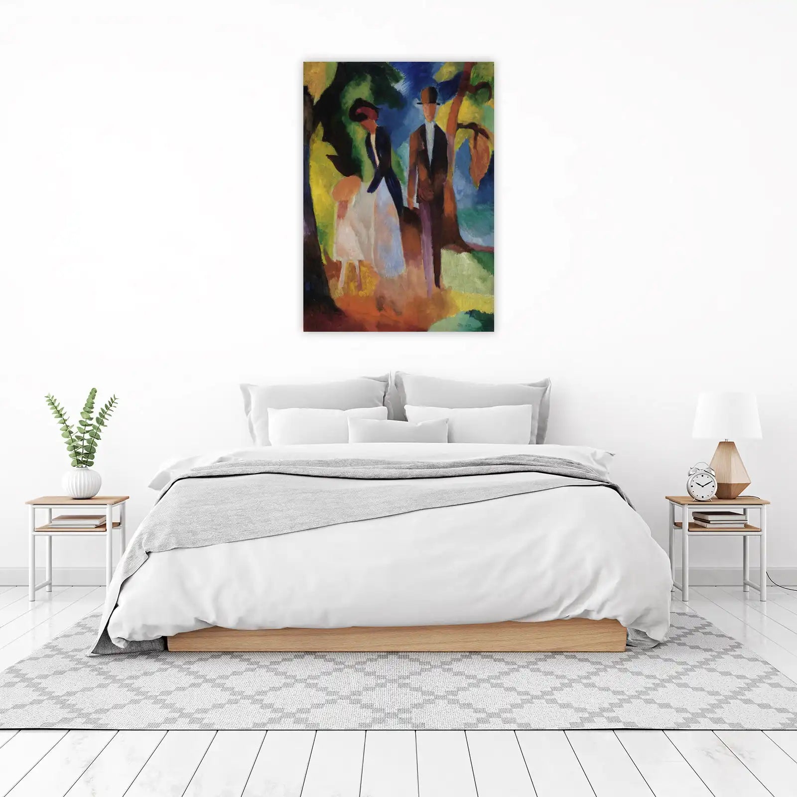 Vibrant Park Scene Family Wall Art