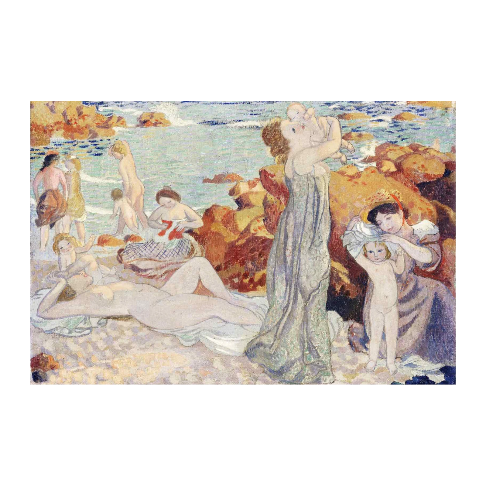 Seaside Serenity Figures Wall Art