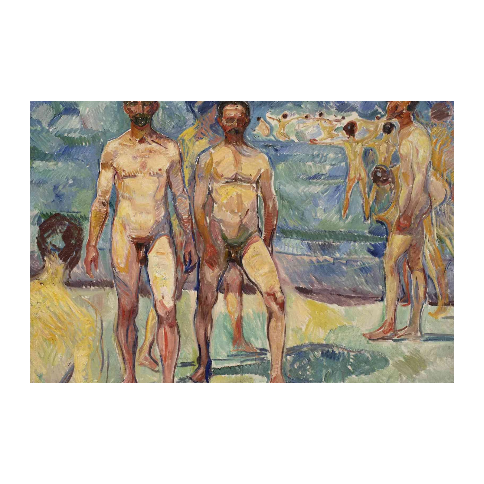 Bathers on the Beach Edvard Munch Wall Art