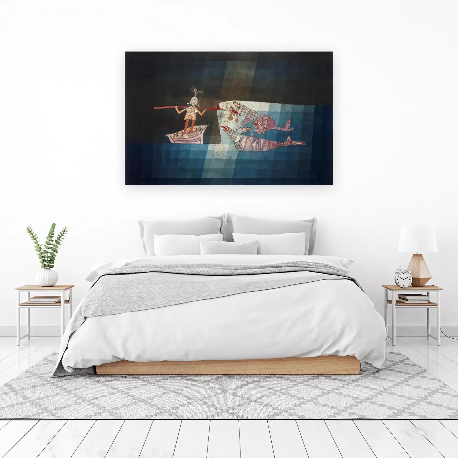 Mystical Fisherman Surrealism Wall Art