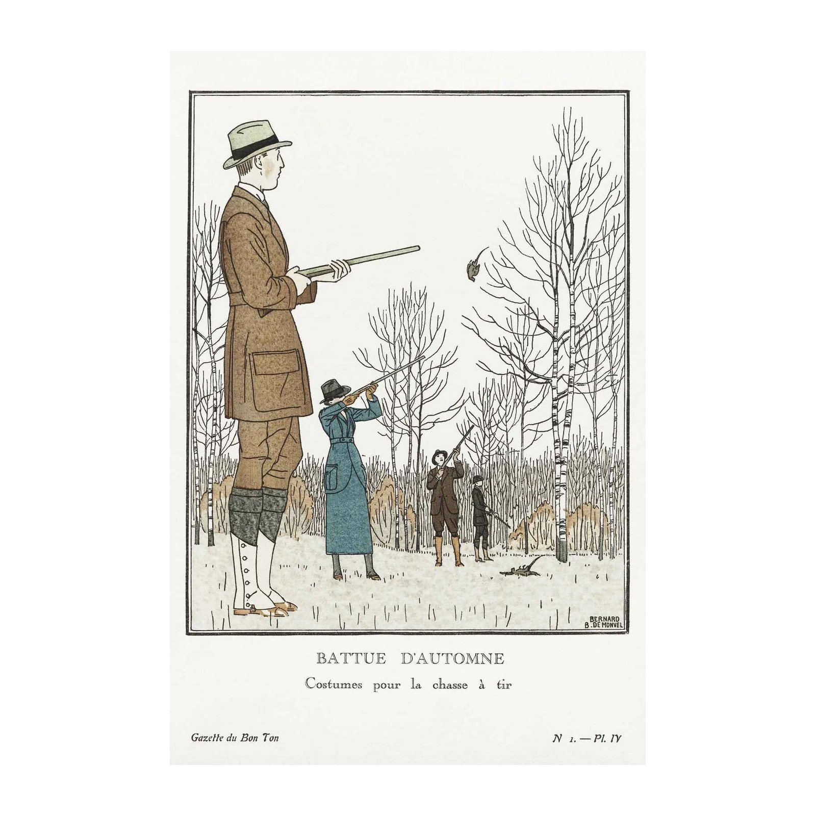 Vintage Autumn Hunt Wall Art